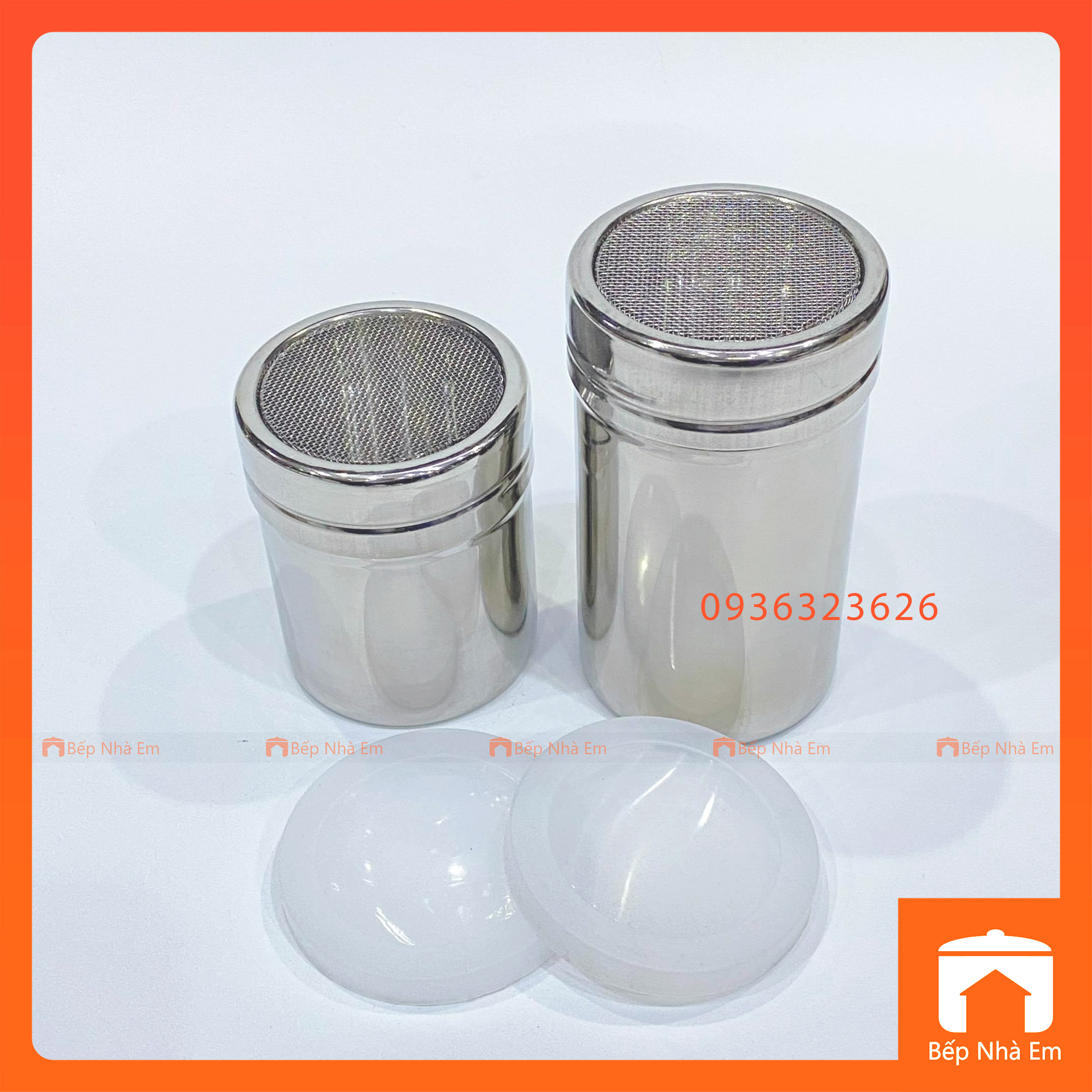 Hủ Rắc Bột Ca Cao - Hủ Tiêu Lưới Inox Không Gỉ