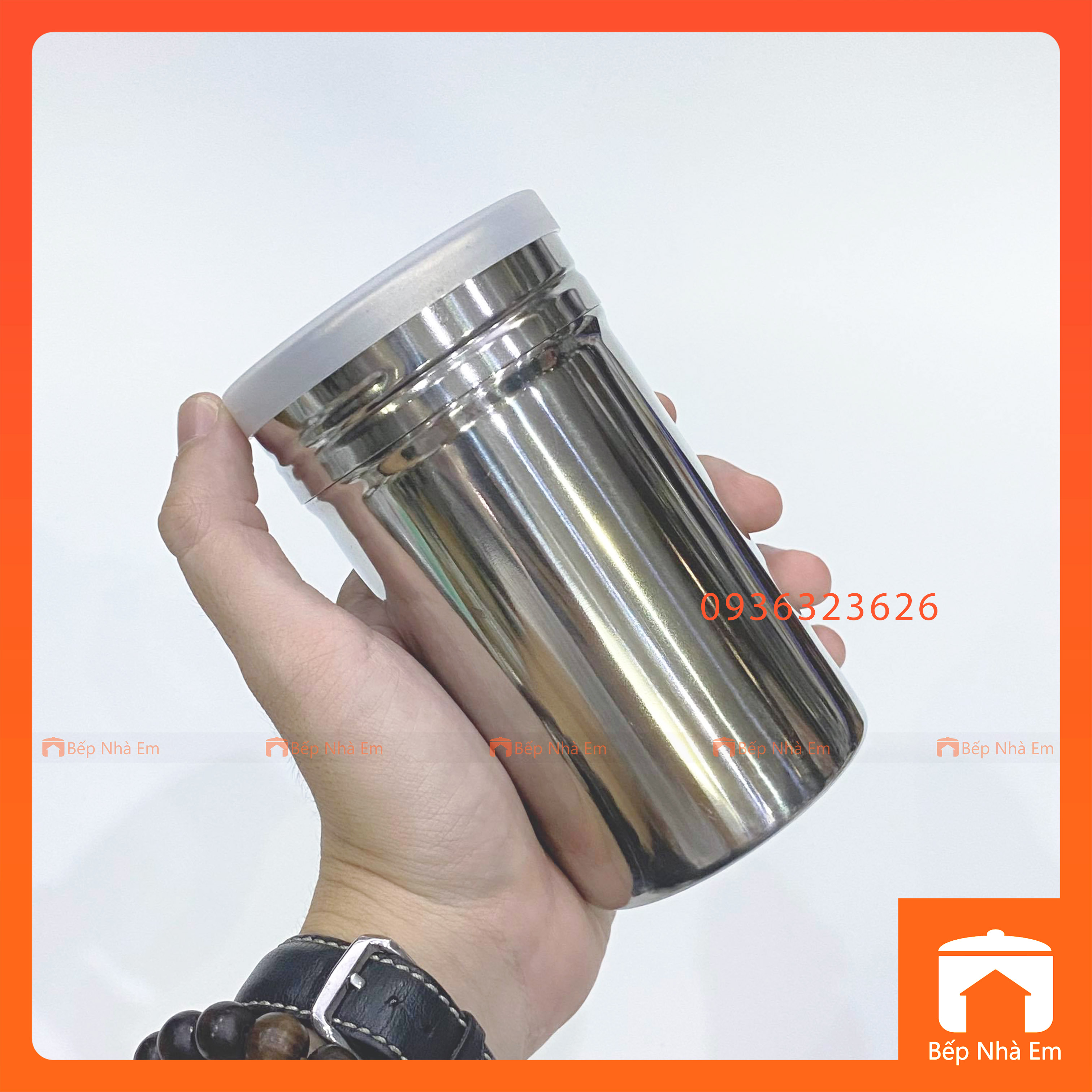 Hủ Rắc Bột Ca Cao - Hủ Tiêu Lưới Inox Không Gỉ