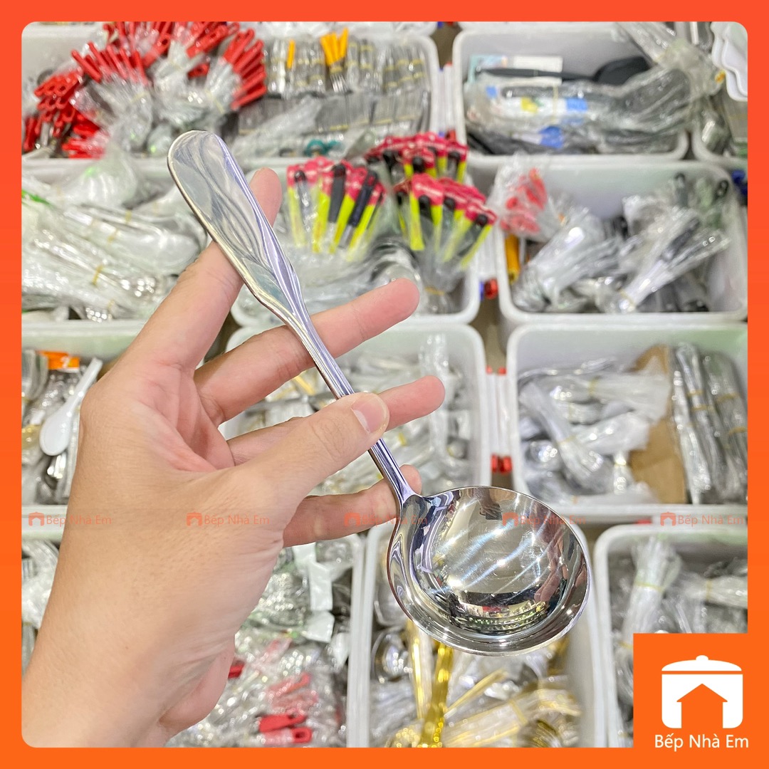 Vá Lẩu - Vá Múc Canh Inox REHANG Cao Cấp Nhiều Size Nhiều Size - Hàng Nhập Khẩu
