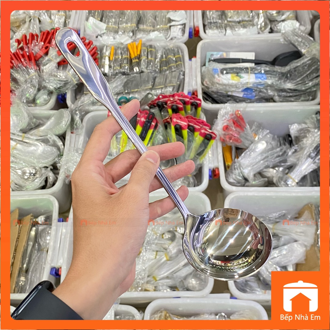Vá Lẩu - Vá Múc Canh Inox REHANG Cao Cấp Nhiều Size Nhiều Size - Hàng Nhập Khẩu