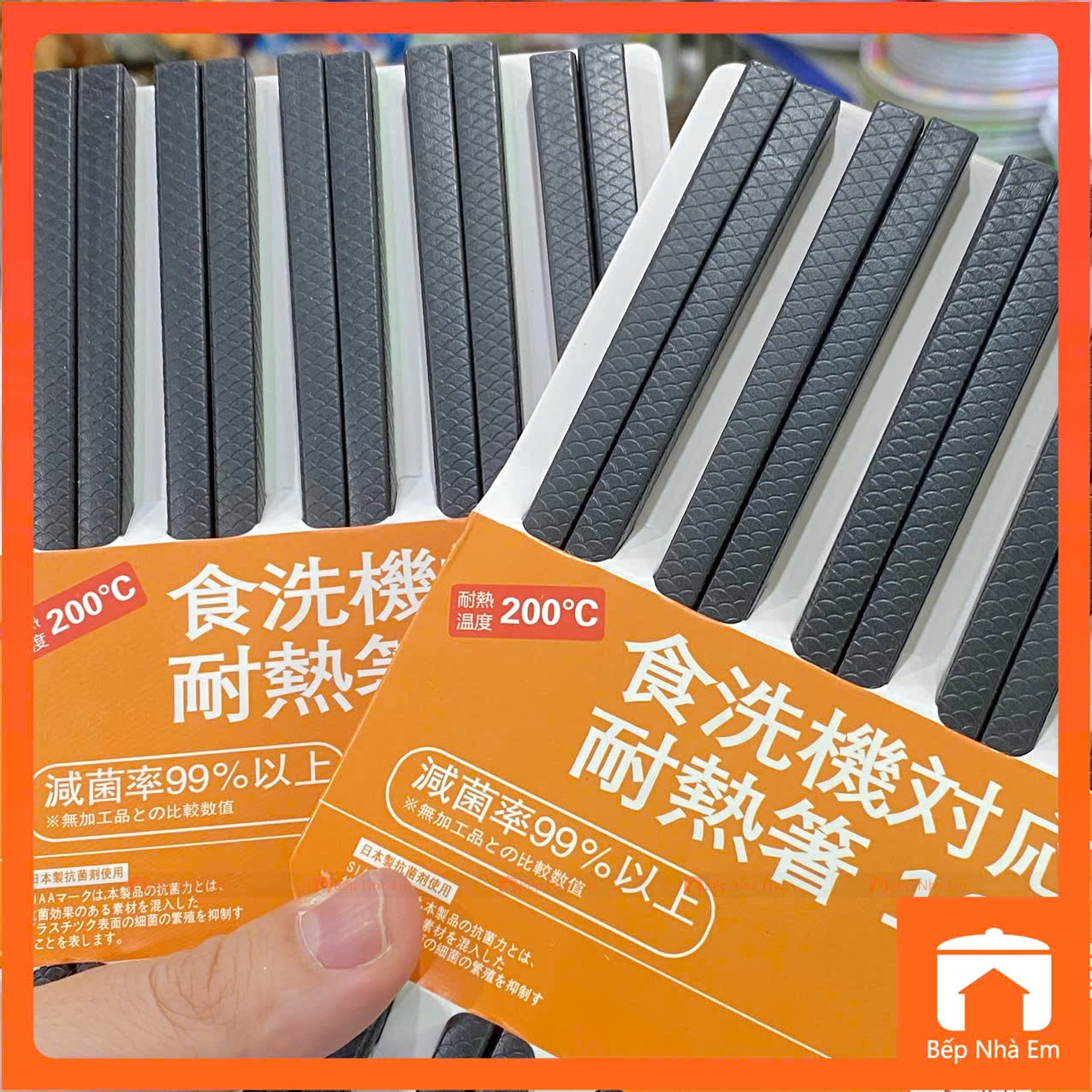 Đũa Nhựa Kháng Khuẩn Cao Cấp Set 10 Đôi - Hàng Nhập Khẩu