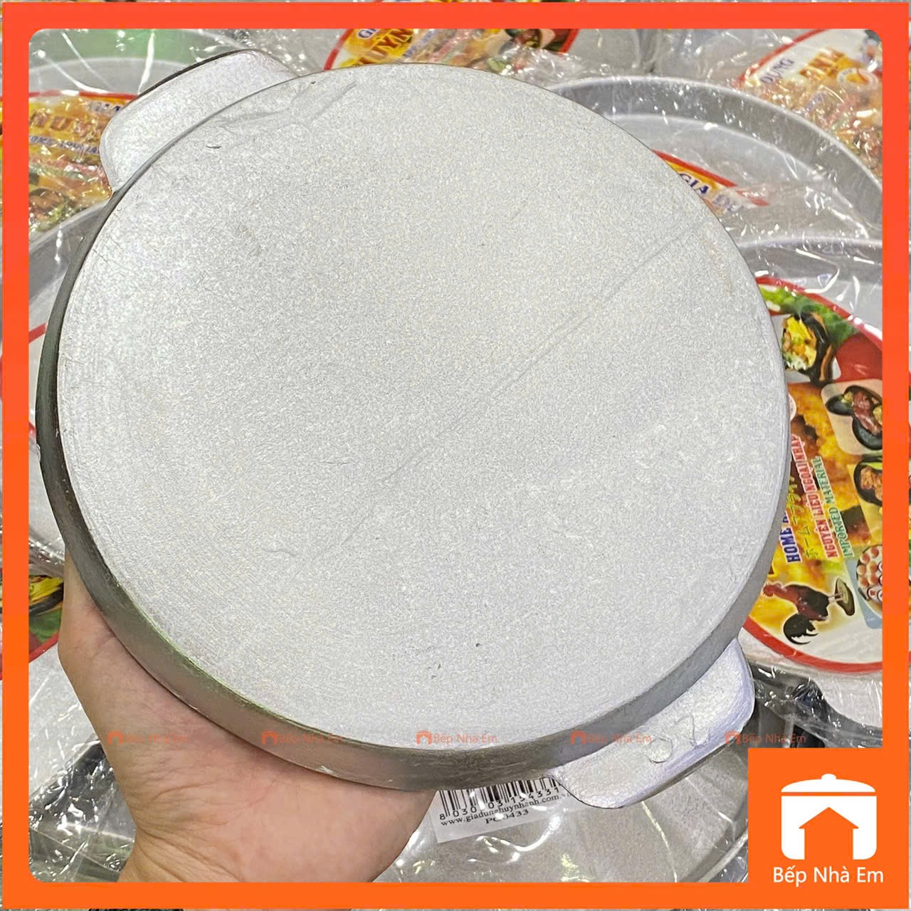 Chảo Nhôm Nguyên Khối Huỳnh Anh - Hàng Việt Nam Sản Xuất