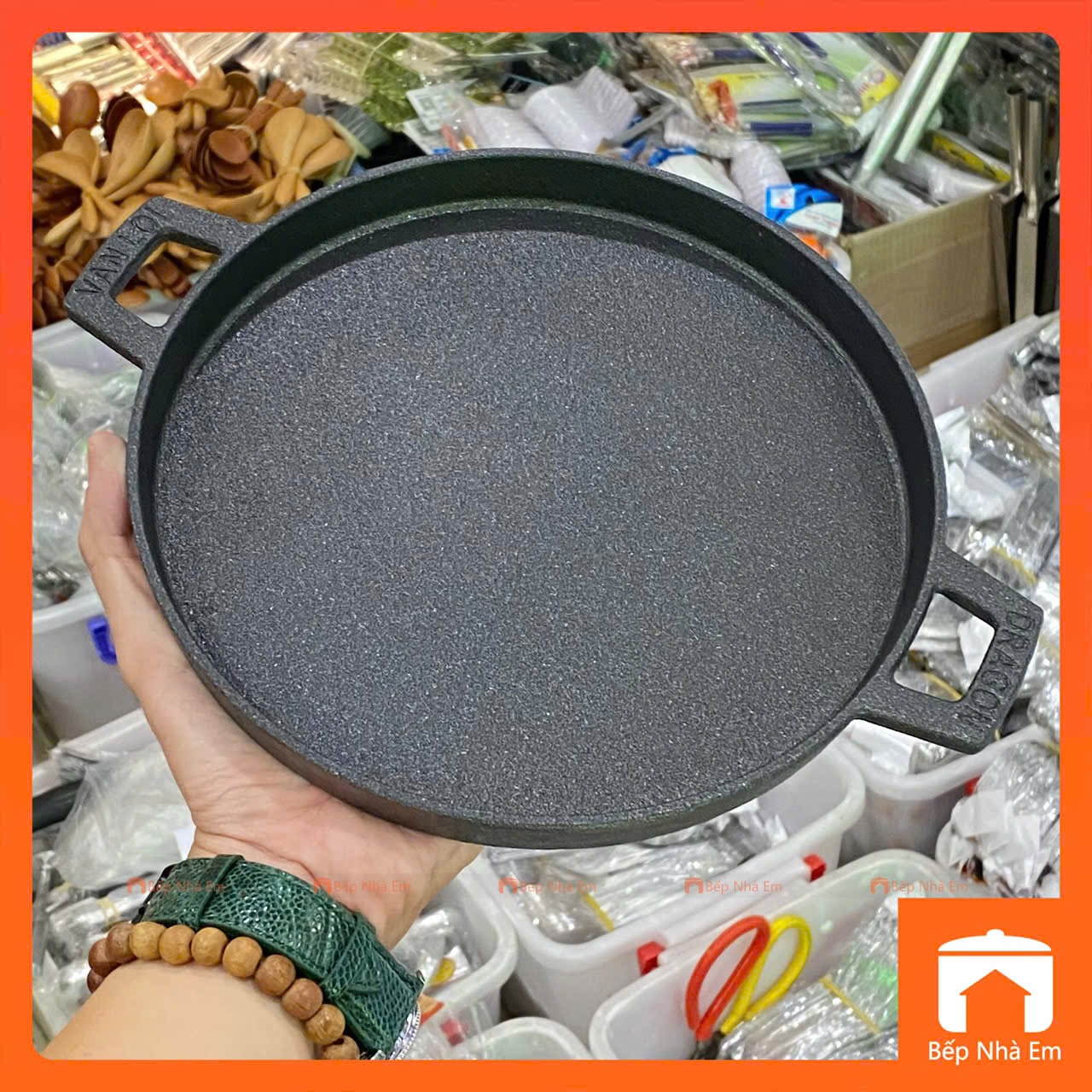 Chảo Gang Chống Dính Cao Cấp DRAGON - Hàng Việt Nam Sản Xuất