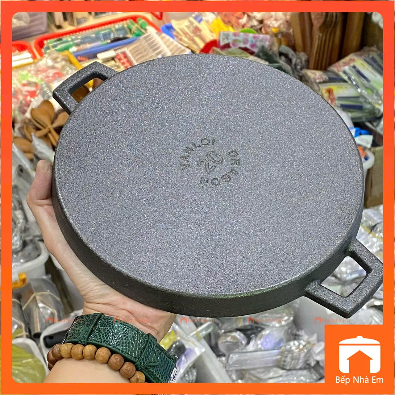 Chảo Gang Chống Dính Cao Cấp DRAGON - Hàng Việt Nam Sản Xuất