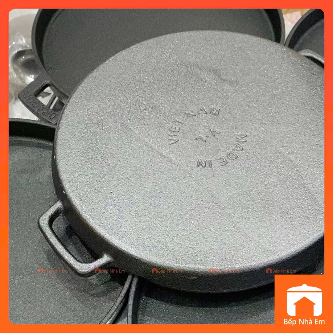 Chảo Gang Chống Dính Cao Cấp DRAGON - Hàng Việt Nam Sản Xuất