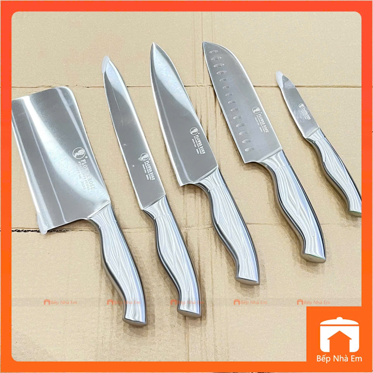 Bộ Dao Inox Nguyên Khối Cao Cấp - Hàng Nhập Khẩu Trực Tiếp