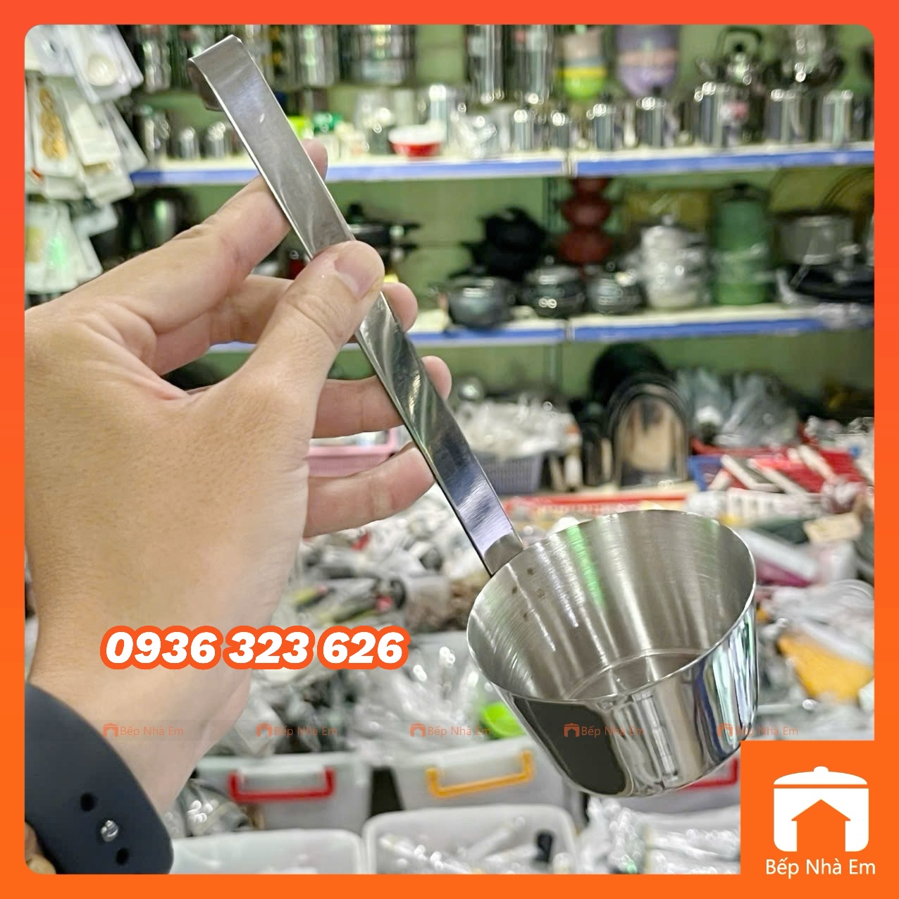 Khuôn Bánh Cóng Inox Dày - Khuôn Inox Có Tay Cầm Dày - Hàng Việt Nam Sản Xuất