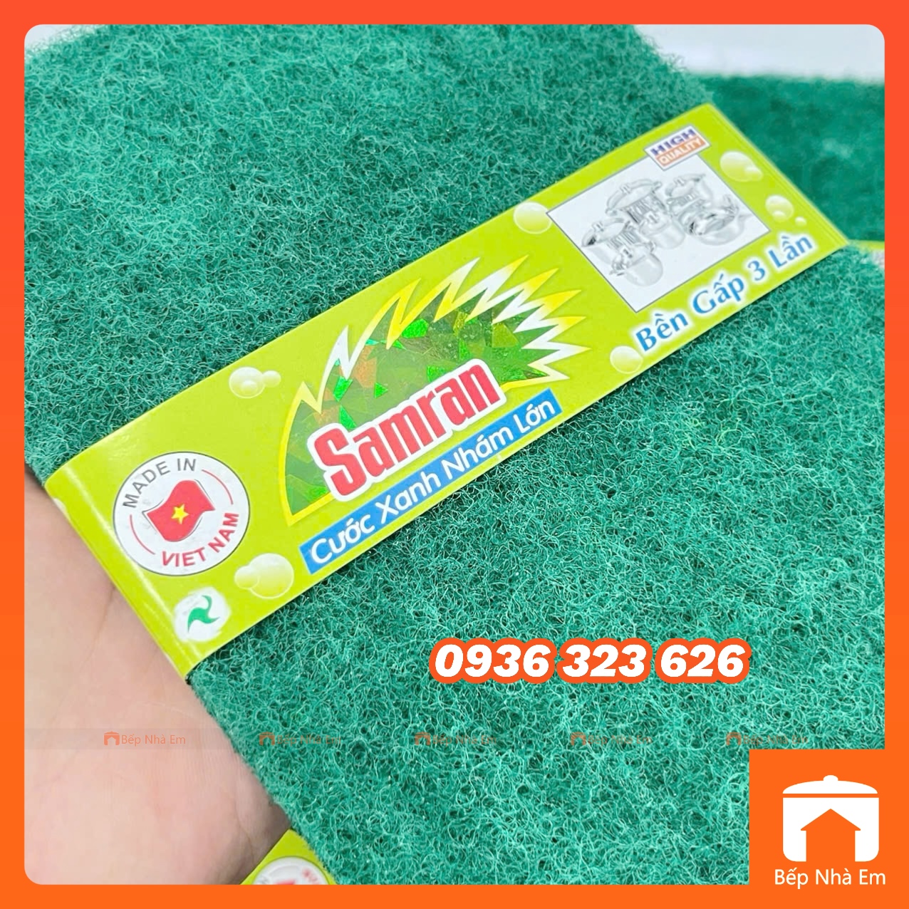 Combo 2 Miếng Cước Xanh Chà Nhám Samran Đa Năng - Hàng Việt Nam Sản ...