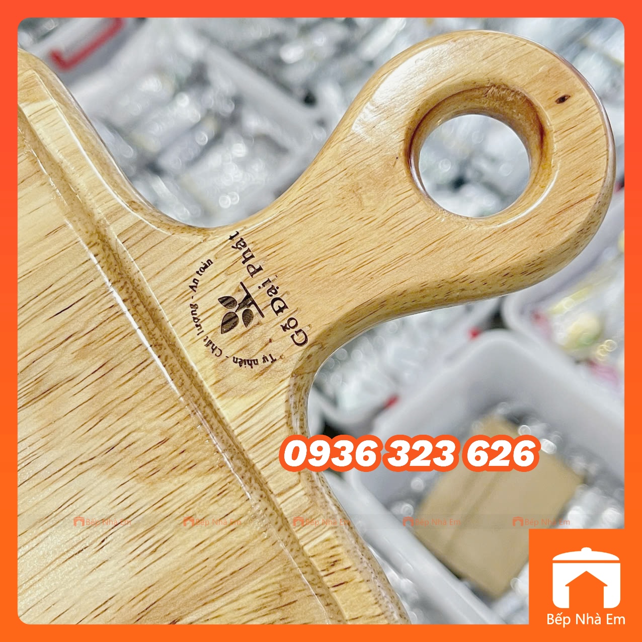 Khay Gỗ Chữ Nhật Có Tay Cầm Cao Cấp - Hàng Việt Nam Sản Xuất