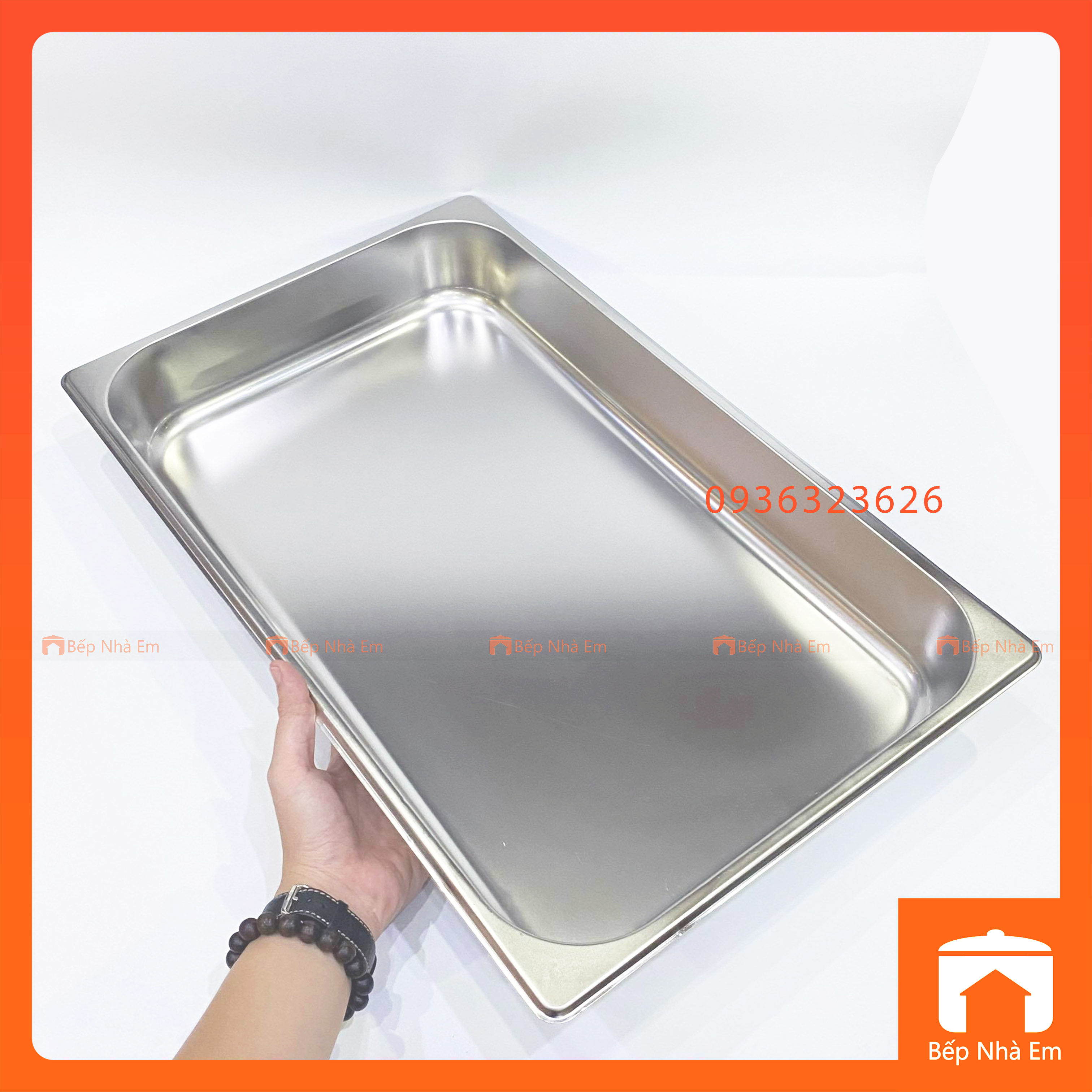 Khay Buffet, Khay Thạch, Khay GN 1/1 Dùng Cho Nhà Hàng, Khách Sạn (Inox 304) - Hàng Nhập Khẩu Cao Cấp