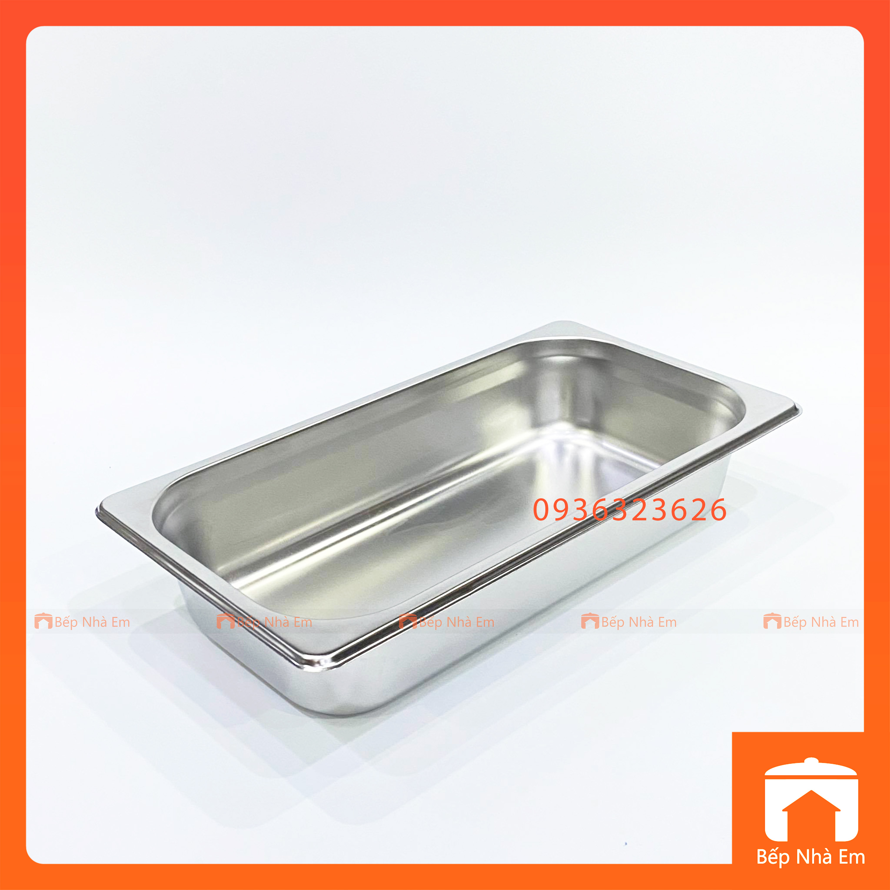 Khay Buffet, Khay Thạch, Khay GN 1/3 Dùng Cho Nhà Hàng, Khách Sạn (Inox 304) - Hàng Nhập Khẩu Cao Cấp
