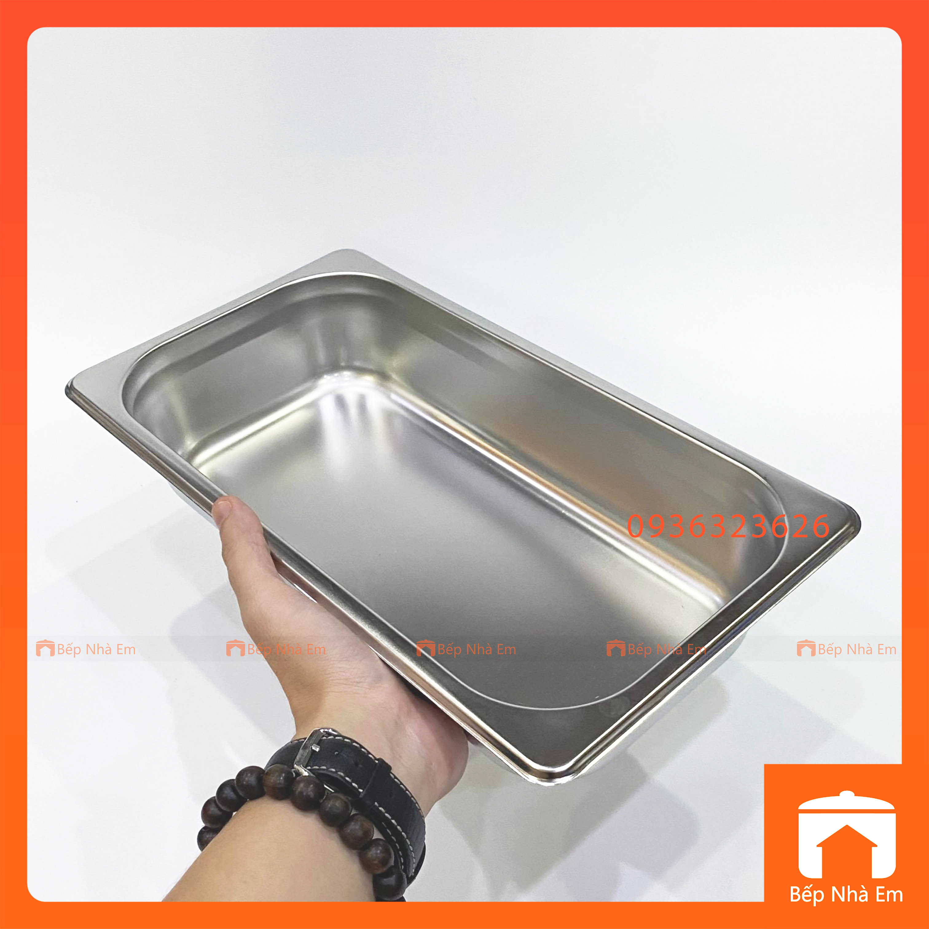 Khay Buffet, Khay Thạch, Khay GN 1/3 Dùng Cho Nhà Hàng, Khách Sạn (Inox 304) - Hàng Nhập Khẩu Cao Cấp