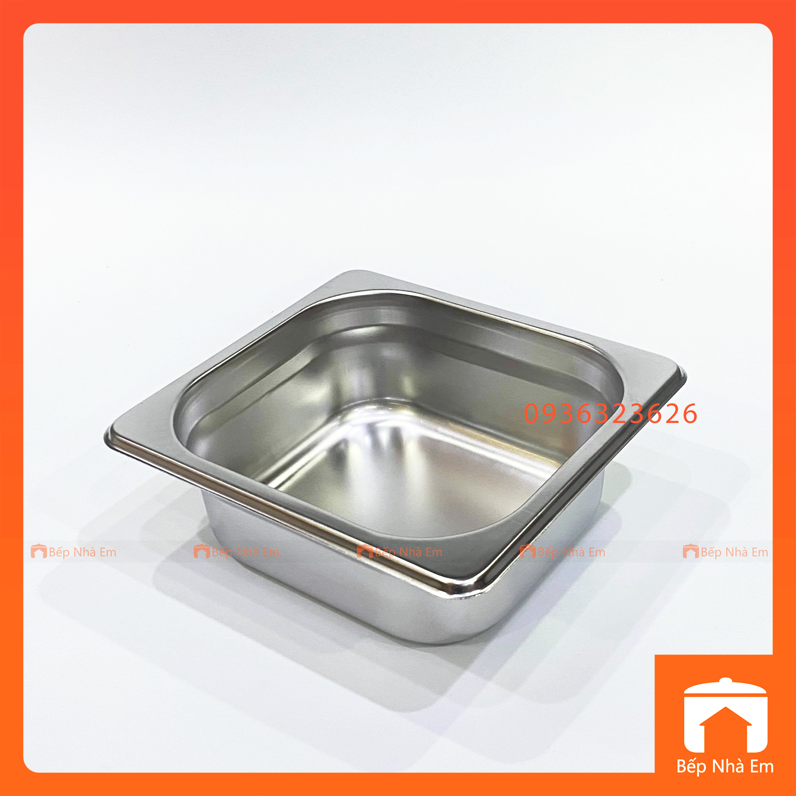 Khay Buffet, Khay Thạch, Khay GN 1/6 Dùng Cho Nhà Hàng, Khách Sạn (Inox 304) - Hàng Nhập Khẩu Cao Cấp