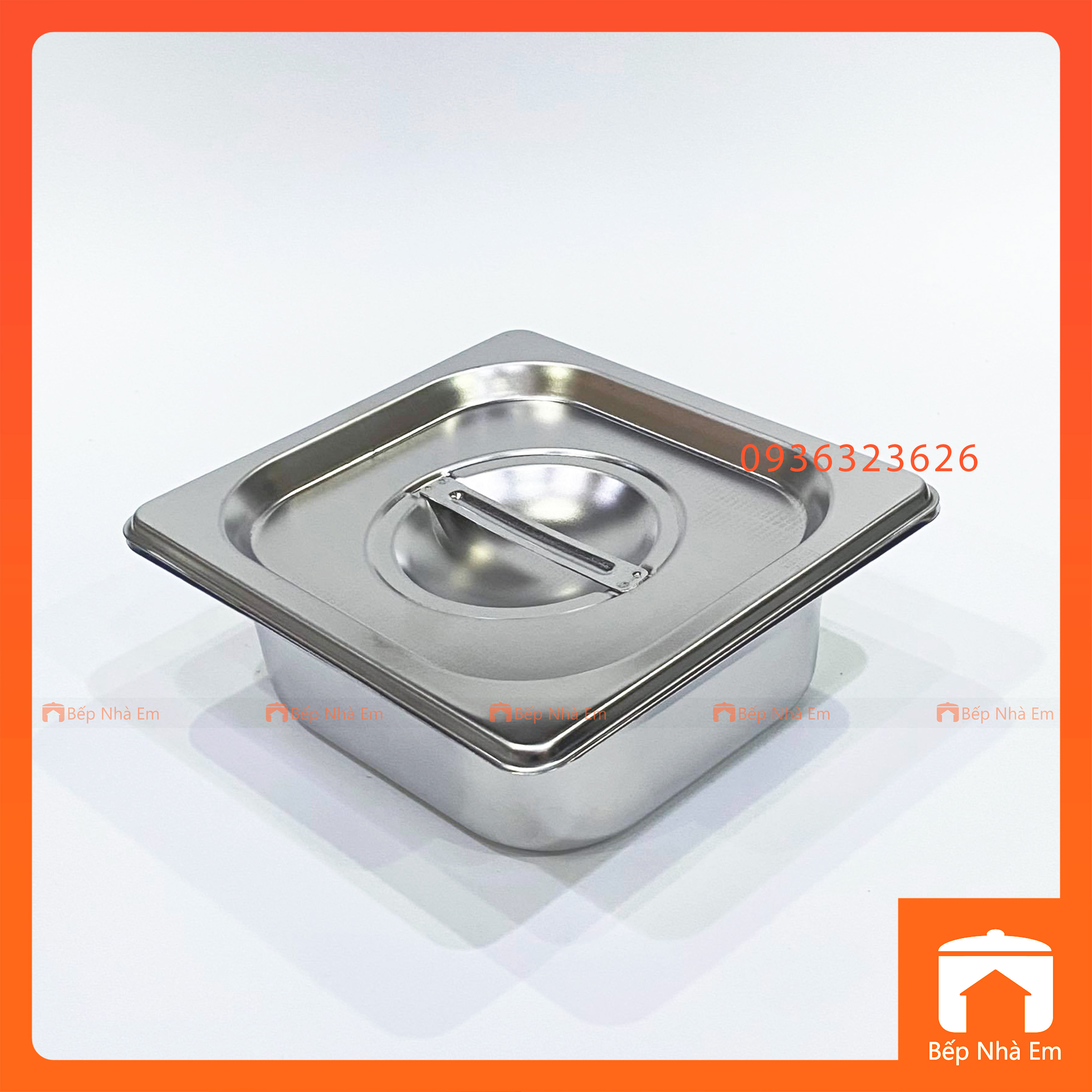 Khay Buffet, Khay Thạch, Khay GN 1/6 Dùng Cho Nhà Hàng, Khách Sạn (Inox 304) - Hàng Nhập Khẩu Cao Cấp