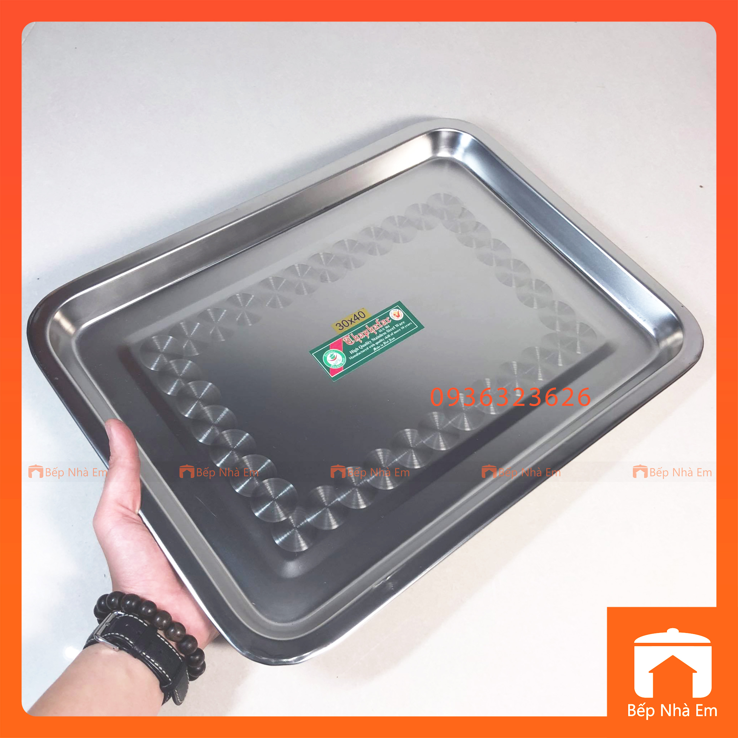 Khay Cạn Inox 304 Cao Cấp - Hàng VIệt Nam Sản Xuất