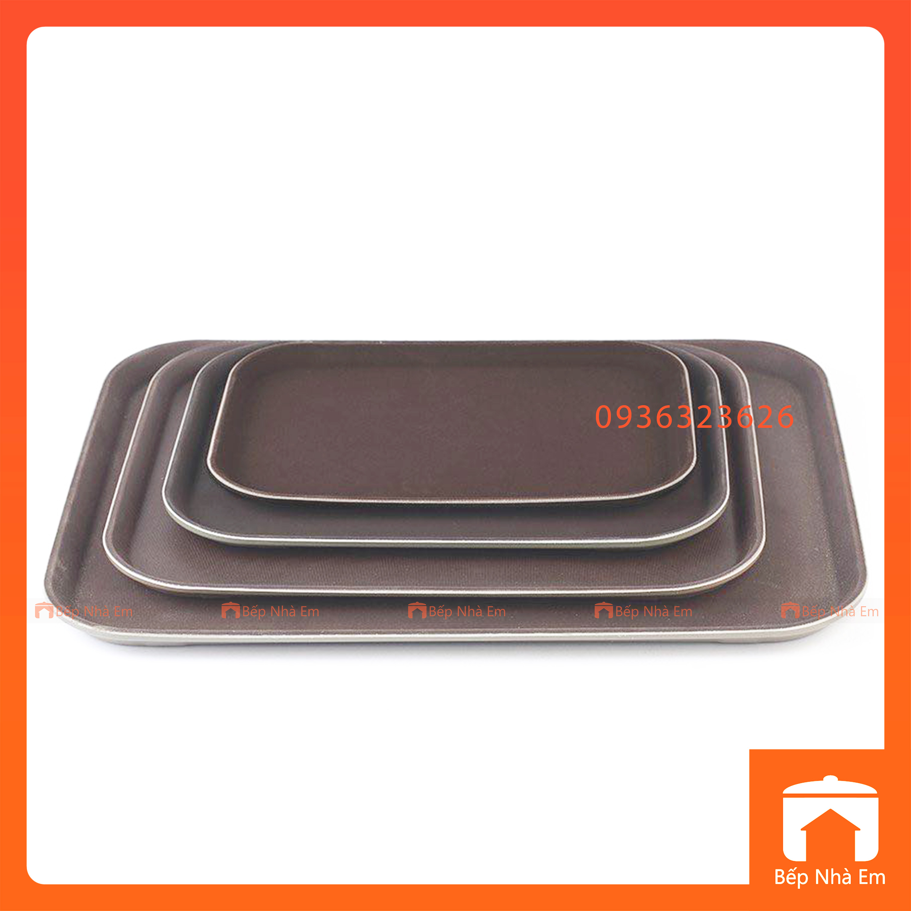 Khay Chống Trượt Chữ Nhật Nhiều Nhiều Size - Hàng Cao Cấp