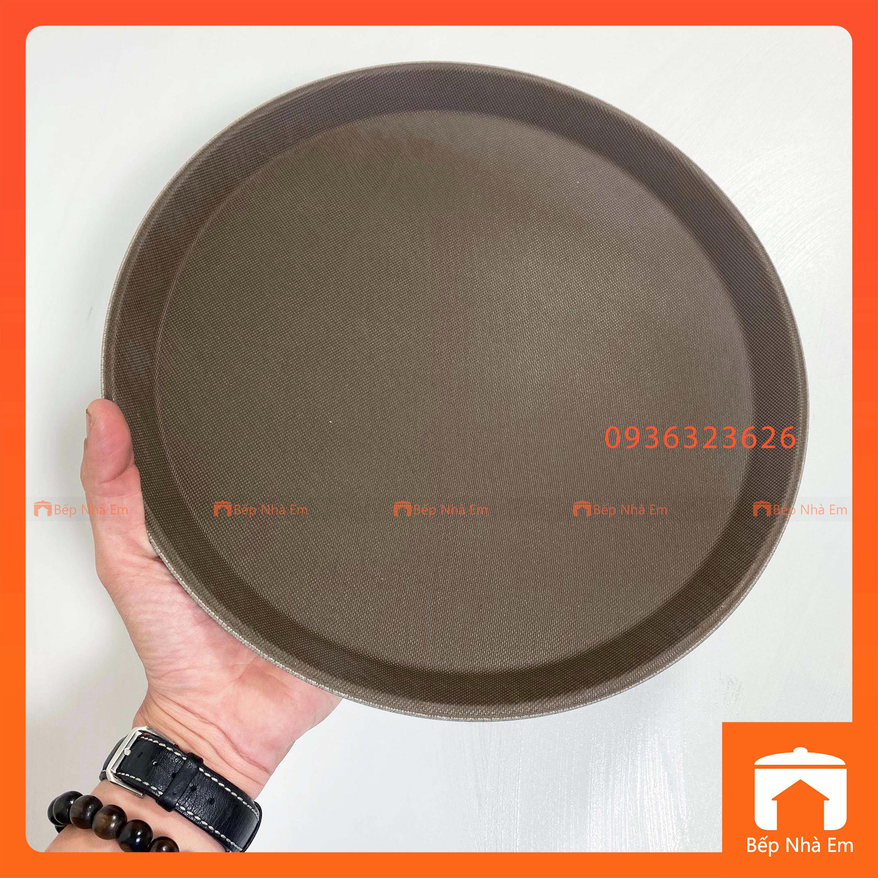 Khay Chống Trượt Tròn Nhiều Nhiều Size 28 - 36 - 40cm - Hàng Cao Cấp