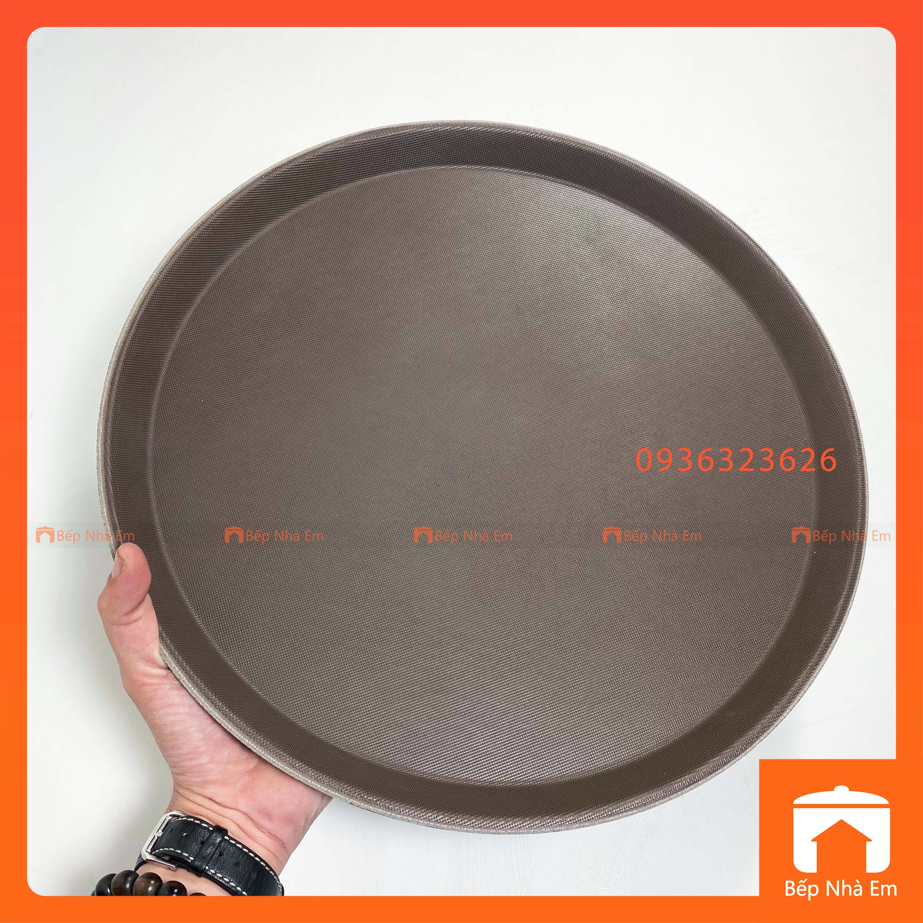 Khay Chống Trượt Tròn Nhiều Nhiều Size 28 - 36 - 40cm - Hàng Cao Cấp