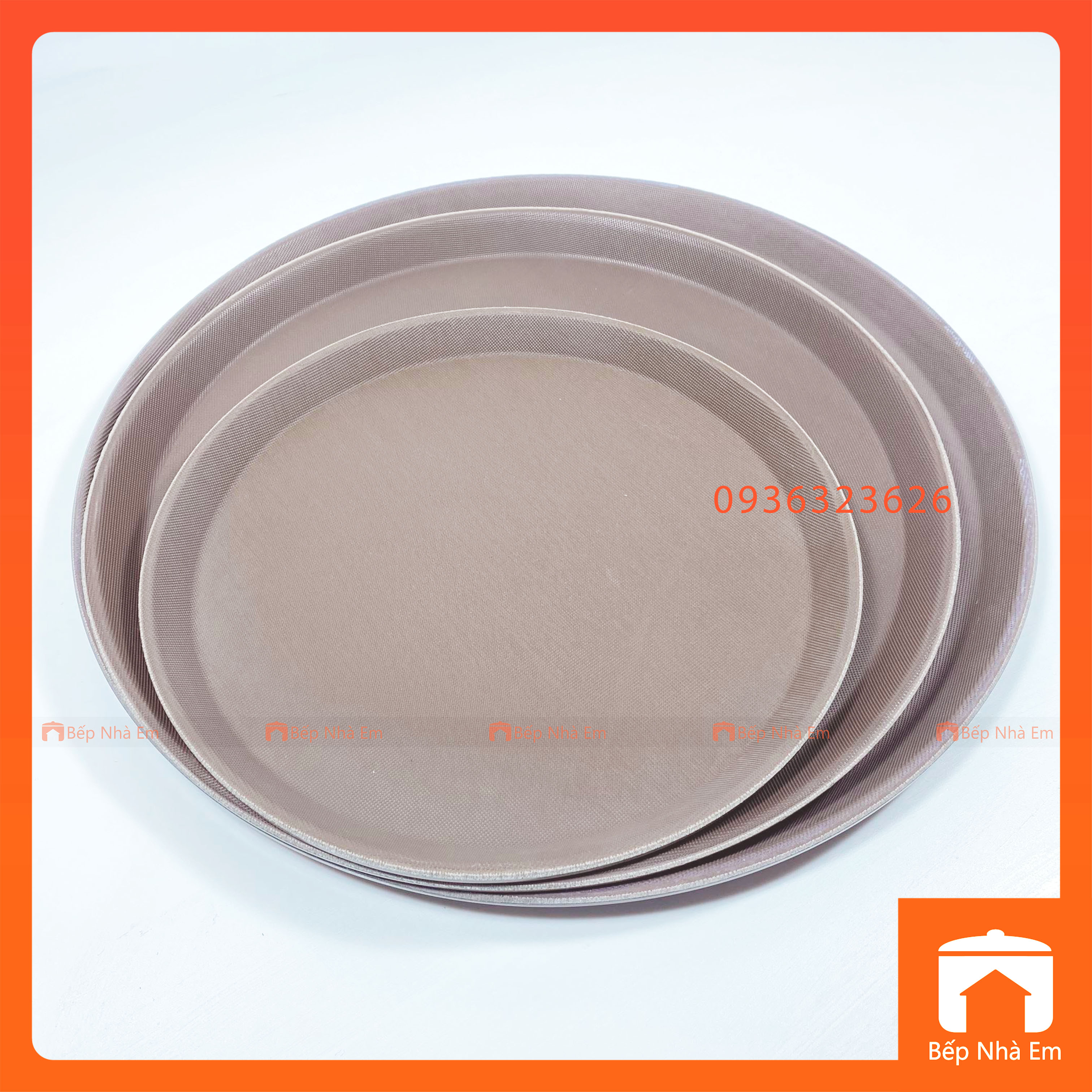 Khay Chống Trượt Tròn Nhiều Nhiều Size 28 - 36 - 40cm - Hàng Cao Cấp