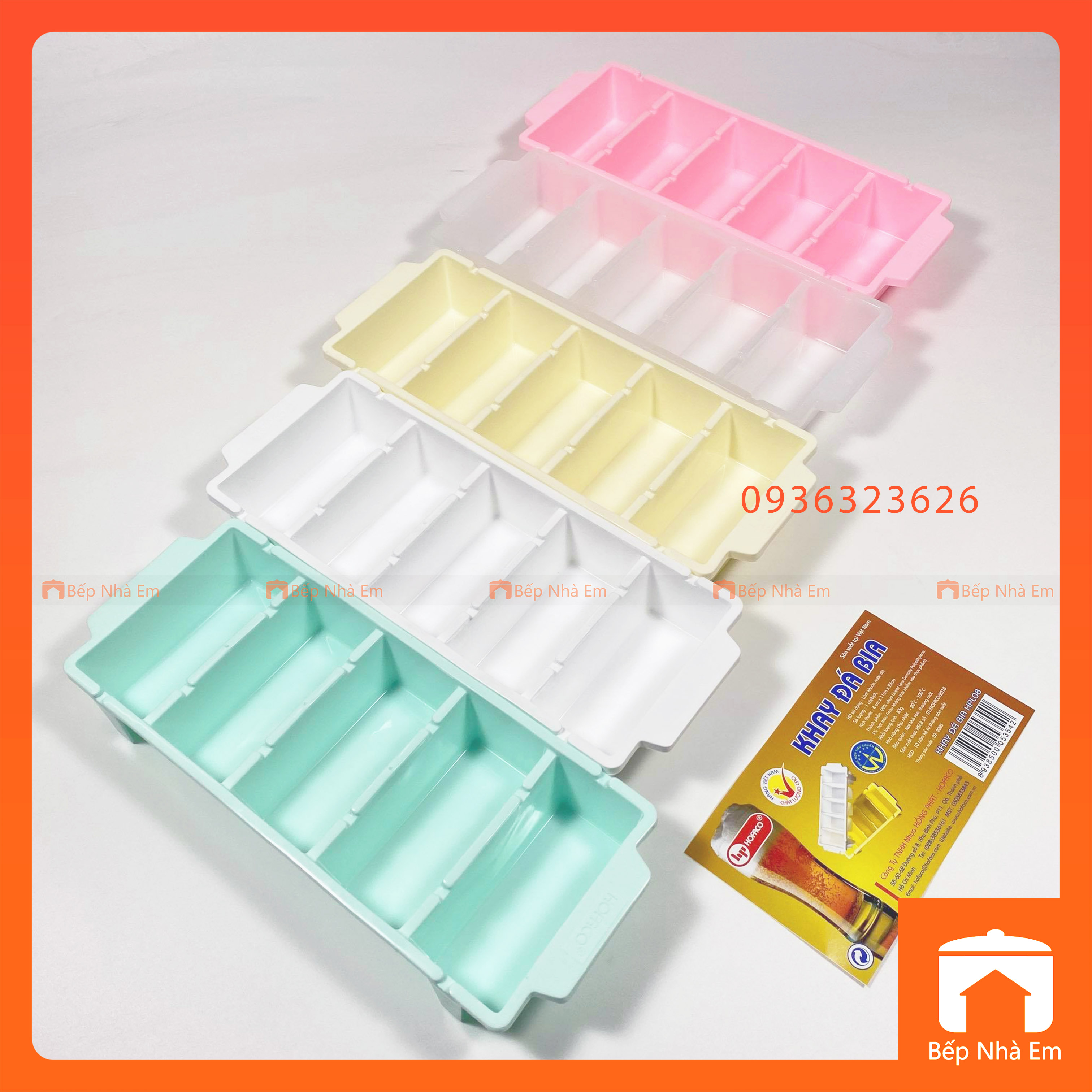 Bộ 2 Khay Đá Bia Lớn Tiện Dụng - Hàng Việt Nam Sản Xuất