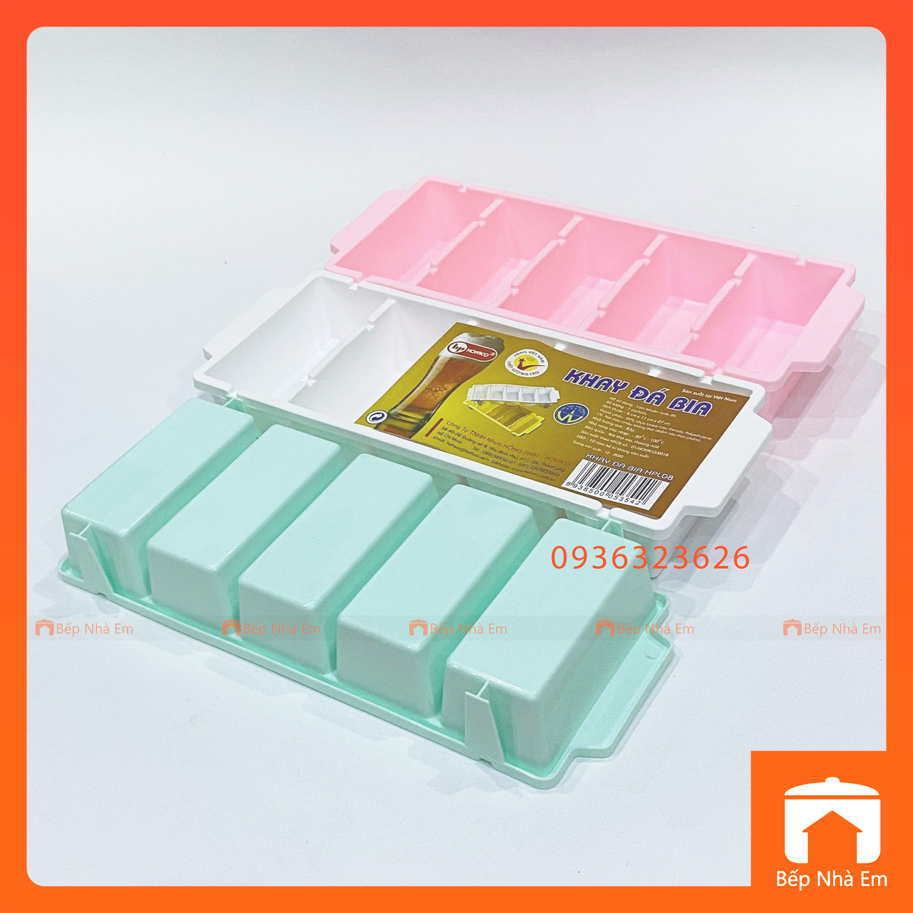 Bộ 2 Khay Đá Bia Lớn Tiện Dụng - Hàng Việt Nam Sản Xuất