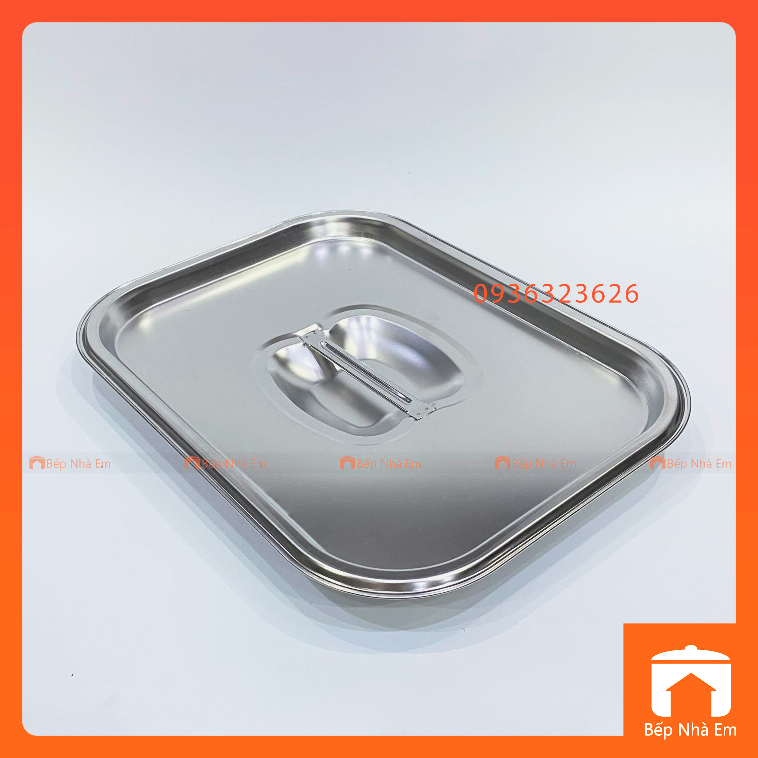 Khay Sâu Inox 304 Loại Dày Có Nắp Nhiều Size - Hàng Cao Cấp