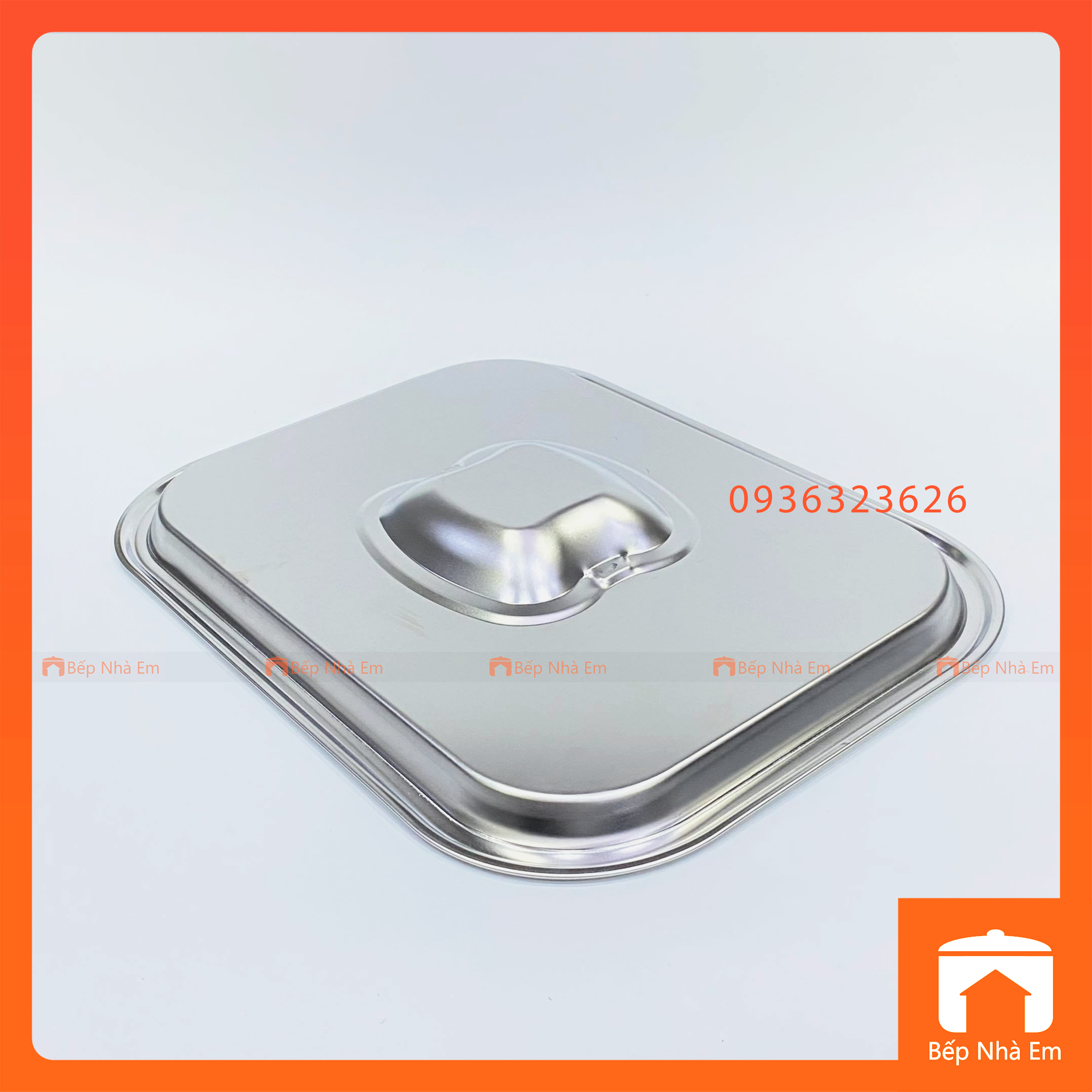 Khay Sâu Inox 304 Loại Dày Có Nắp Nhiều Size - Hàng Cao Cấp