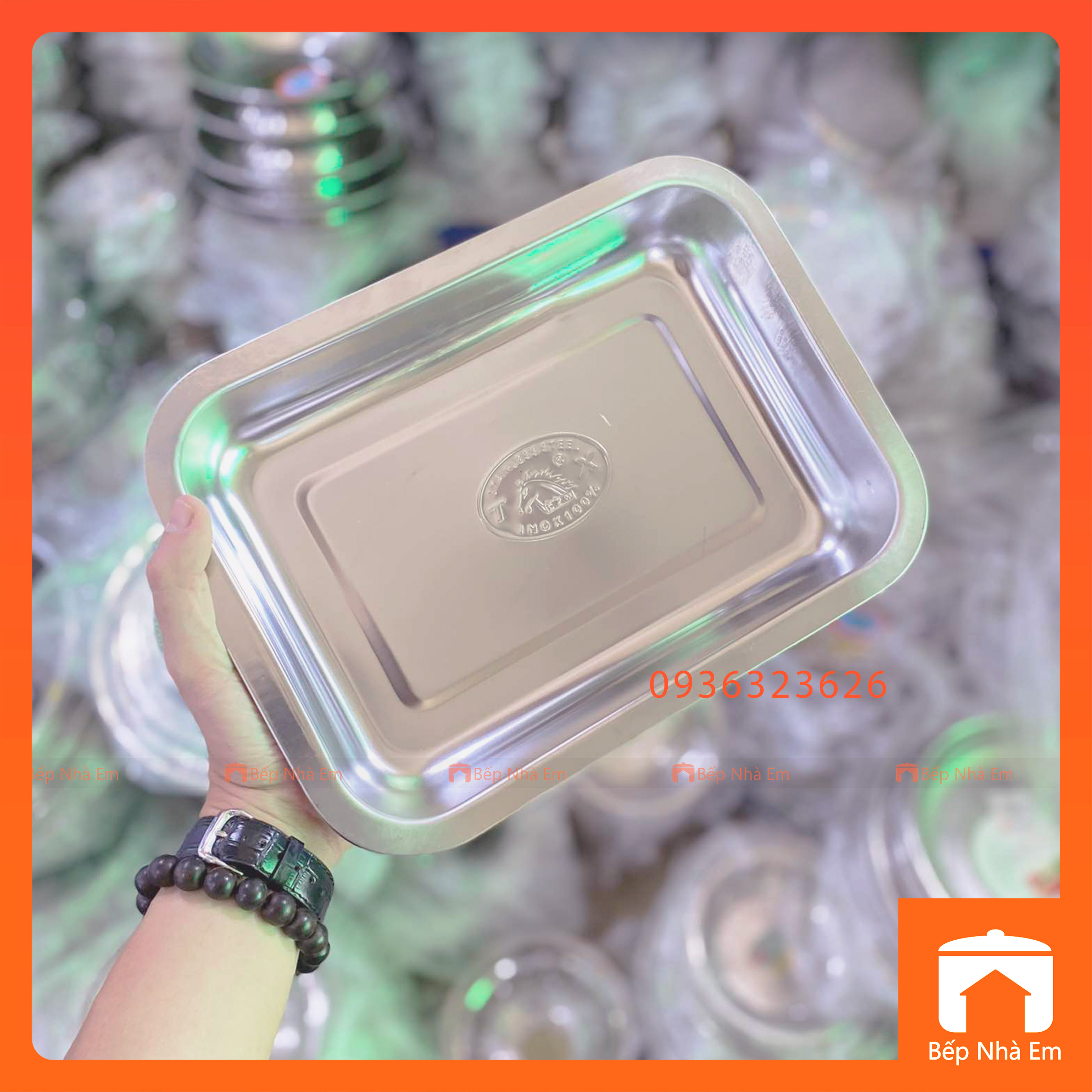 Khay Sâu Inox Không Gỉ Nhiều Size - Hàng Nhập Khẩu Phổ Thông