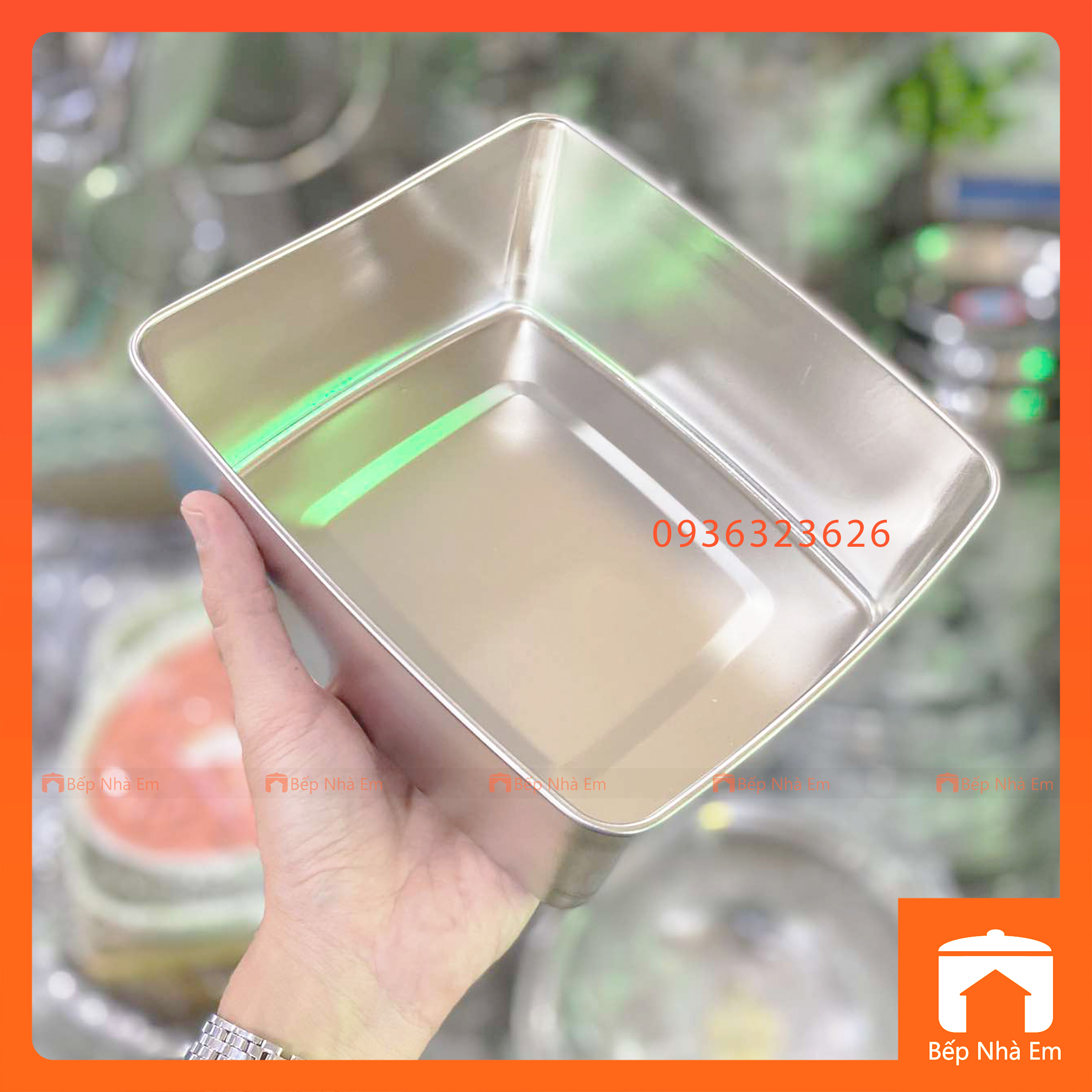 Hộp Vuông Inox 304 Có Nắp - Khay Vuông Inox 304 Có Nắp - Hàng Nhập Khẩu Trực Tiếp