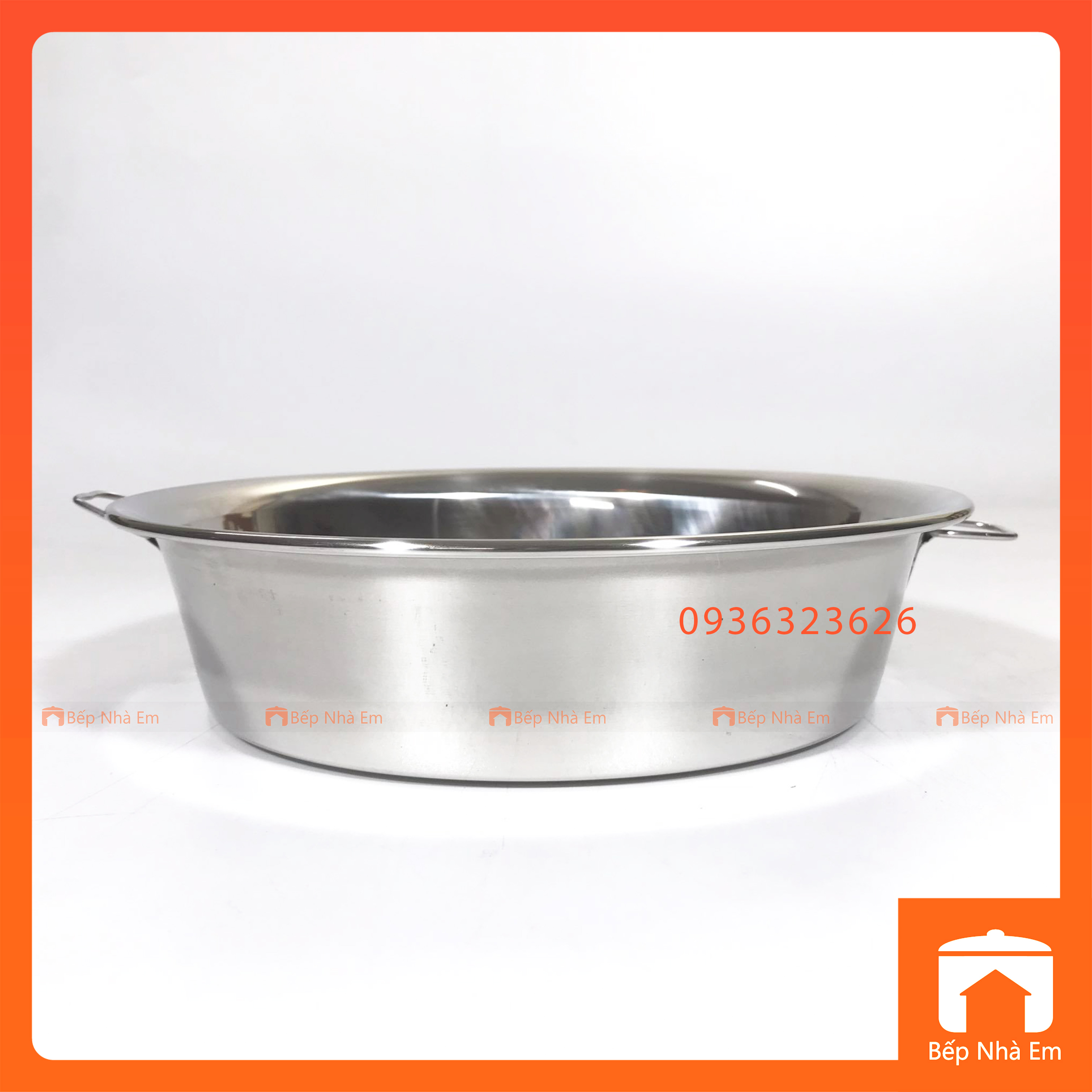 Khay Bơ Inox - Khay Tròn Inox - Xửng Tròn Inox 304 Cao Cấp Nhiều Size