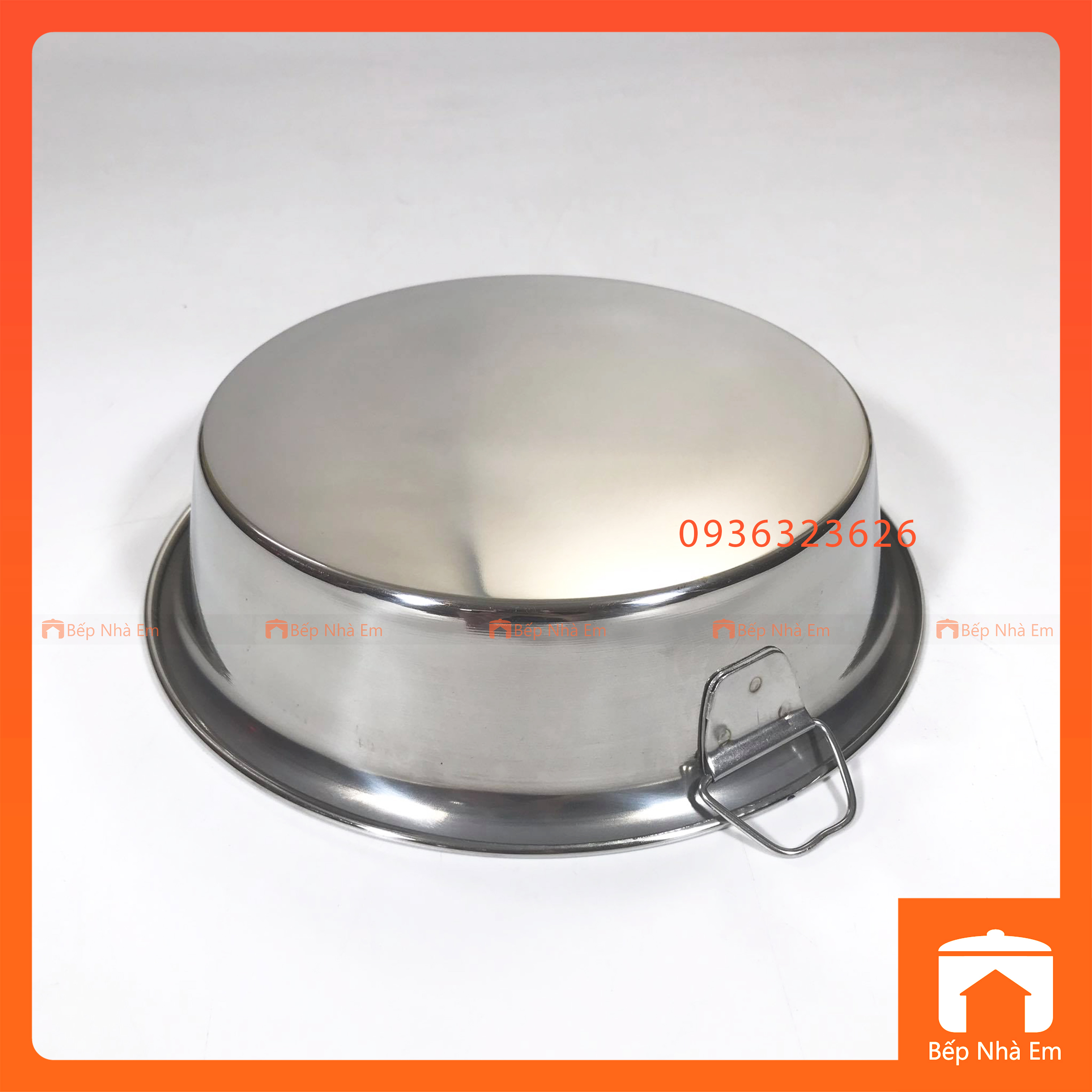 Khay Bơ Inox - Khay Tròn Inox - Xửng Tròn Inox 304 Cao Cấp Nhiều Size