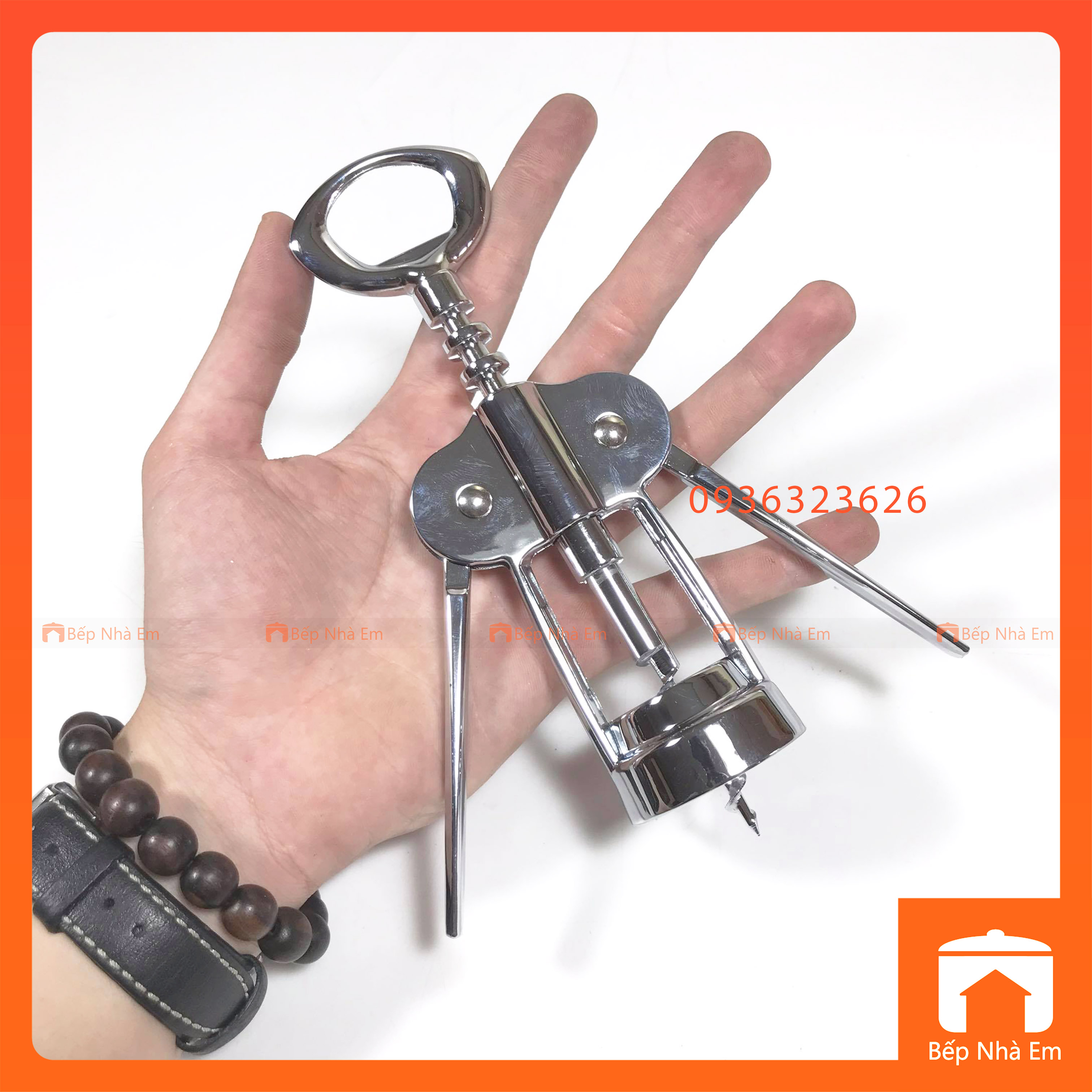 Dụng Cụ Khui Rượu Vang Inox Cao Cấp