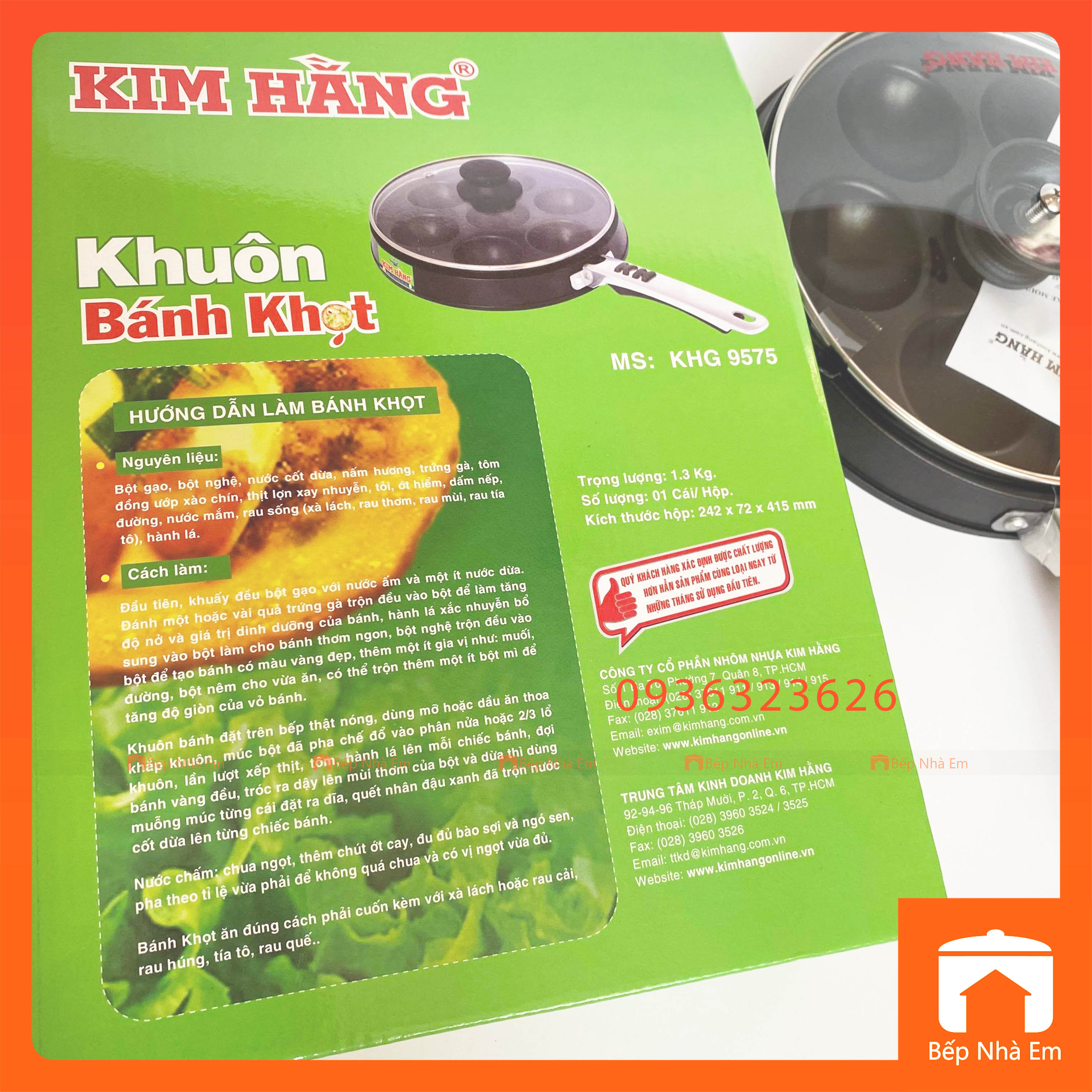 Khuôn Bánh Khọt Chống Dính Kim Hằng Cao Cấp - Hàng Việt Nam Sản Xuất
