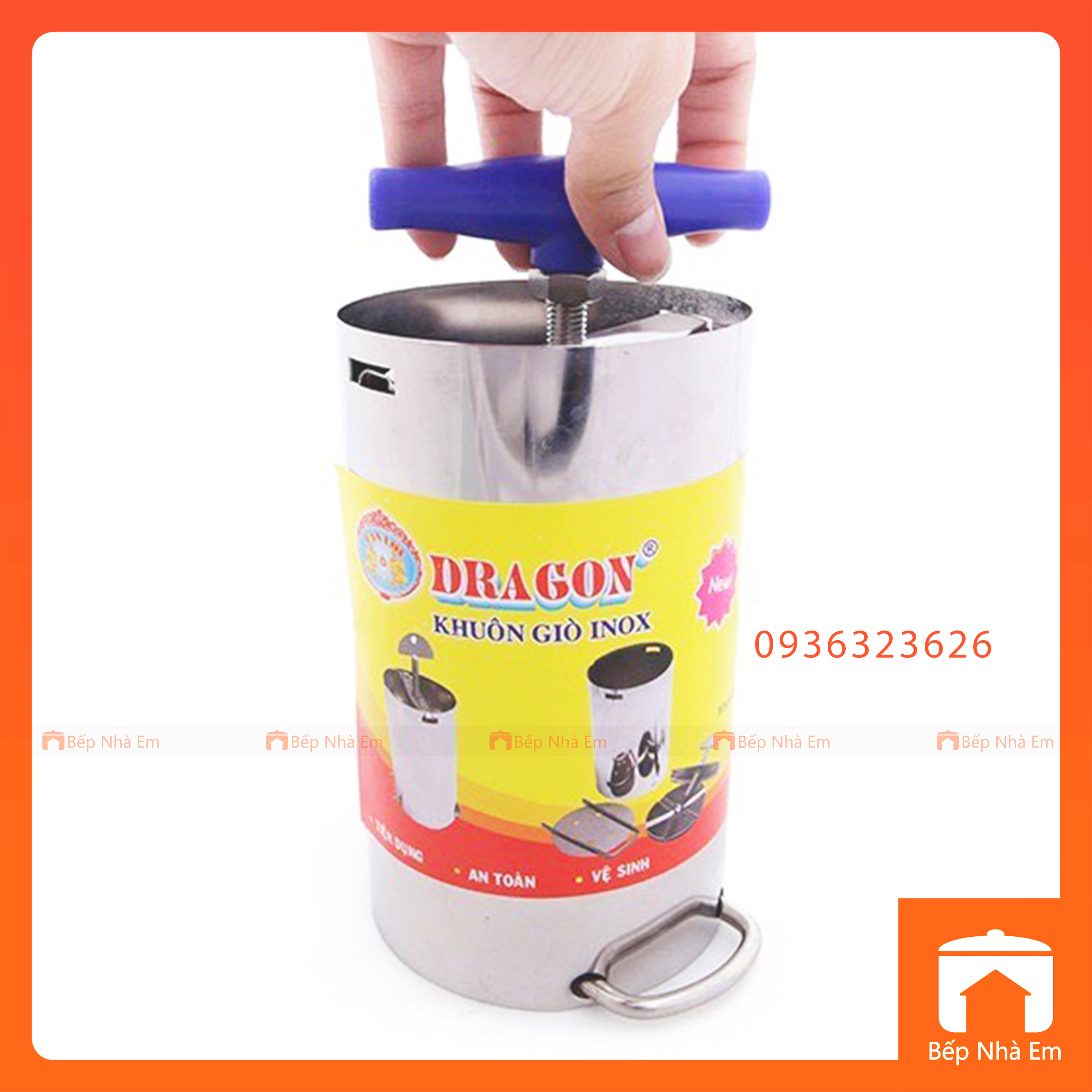 Khuôn Làm Giò Thủ Inox Cao Cấp DRAGON - Hàng Việt Nam Sản Xuất