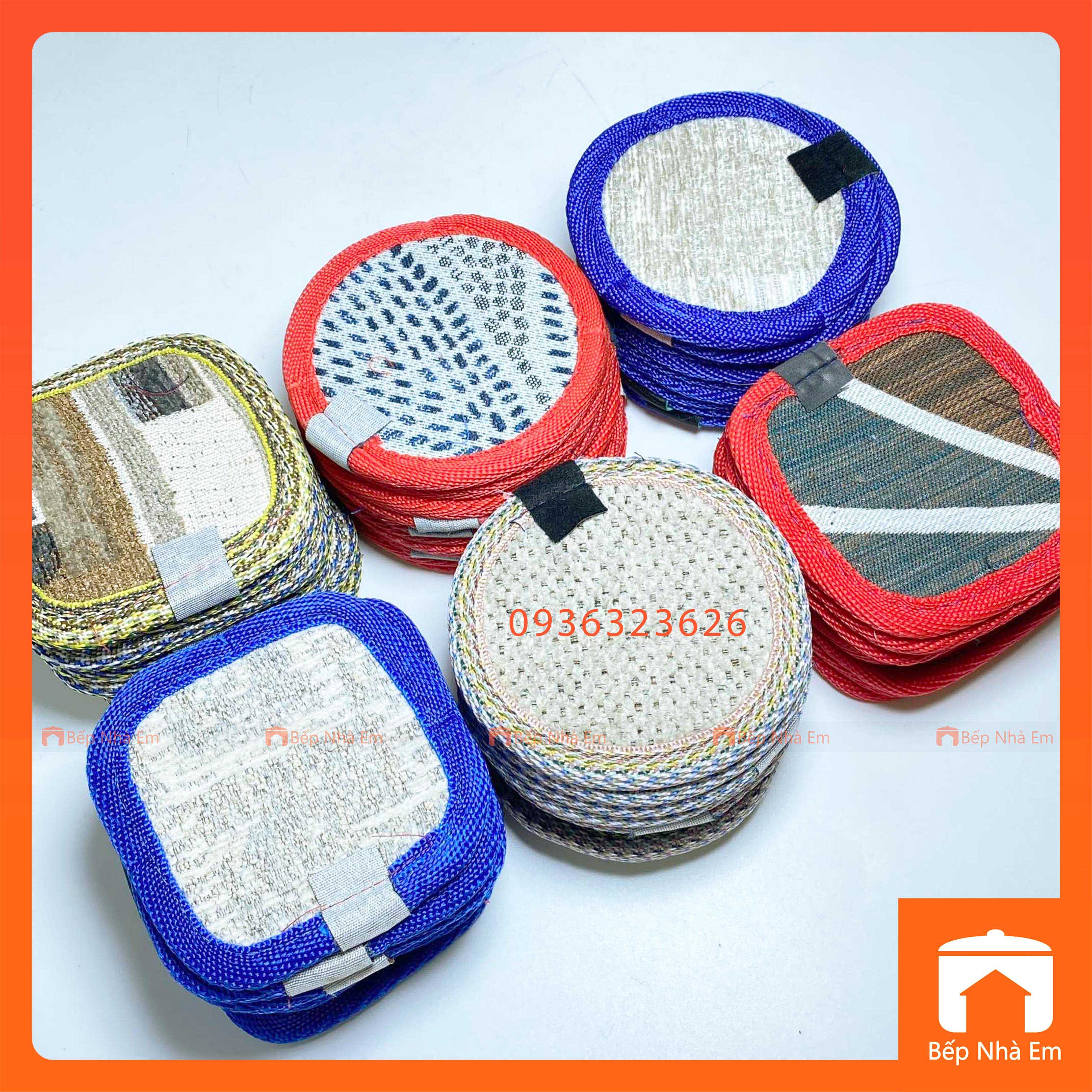 Bộ 10 Lót Ly Vải Tiện Dụng - Hàng Việt Nam Sản Xuất