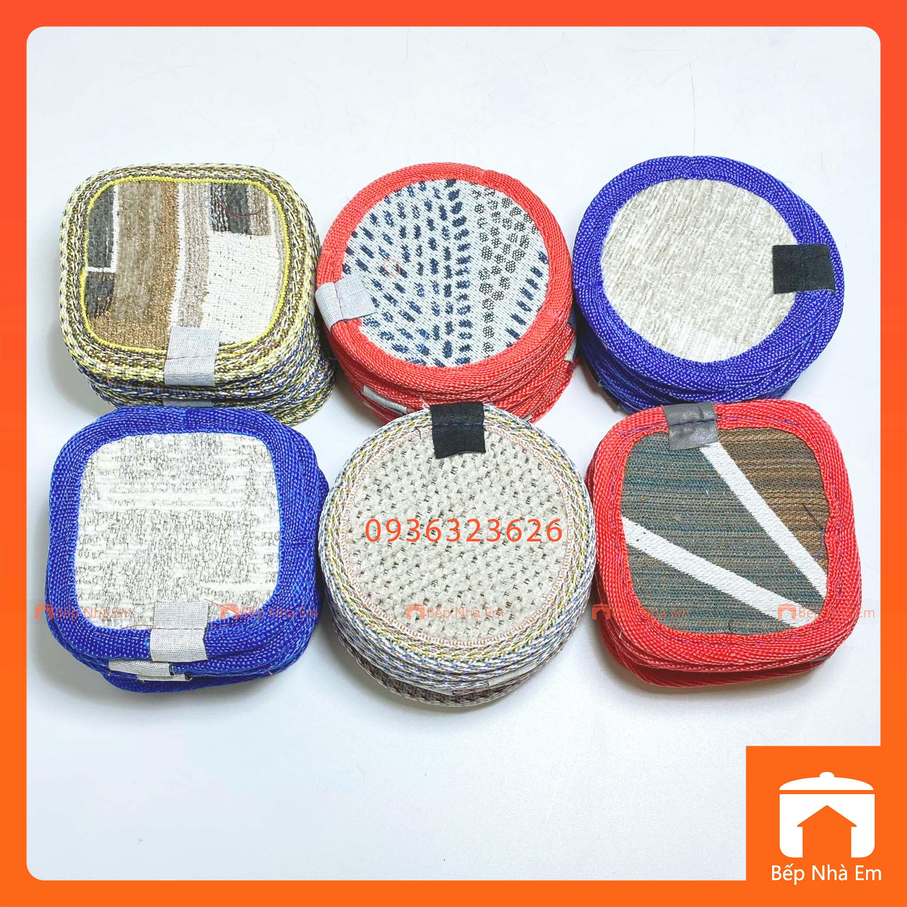 Bộ 10 Lót Ly Vải Tiện Dụng - Hàng Việt Nam Sản Xuất