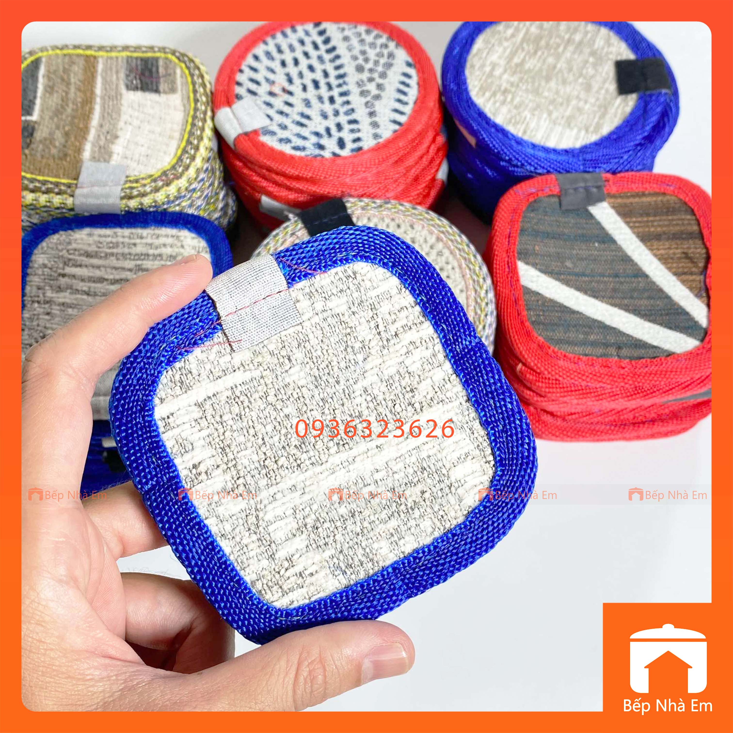 Bộ 10 Lót Ly Vải Tiện Dụng - Hàng Việt Nam Sản Xuất