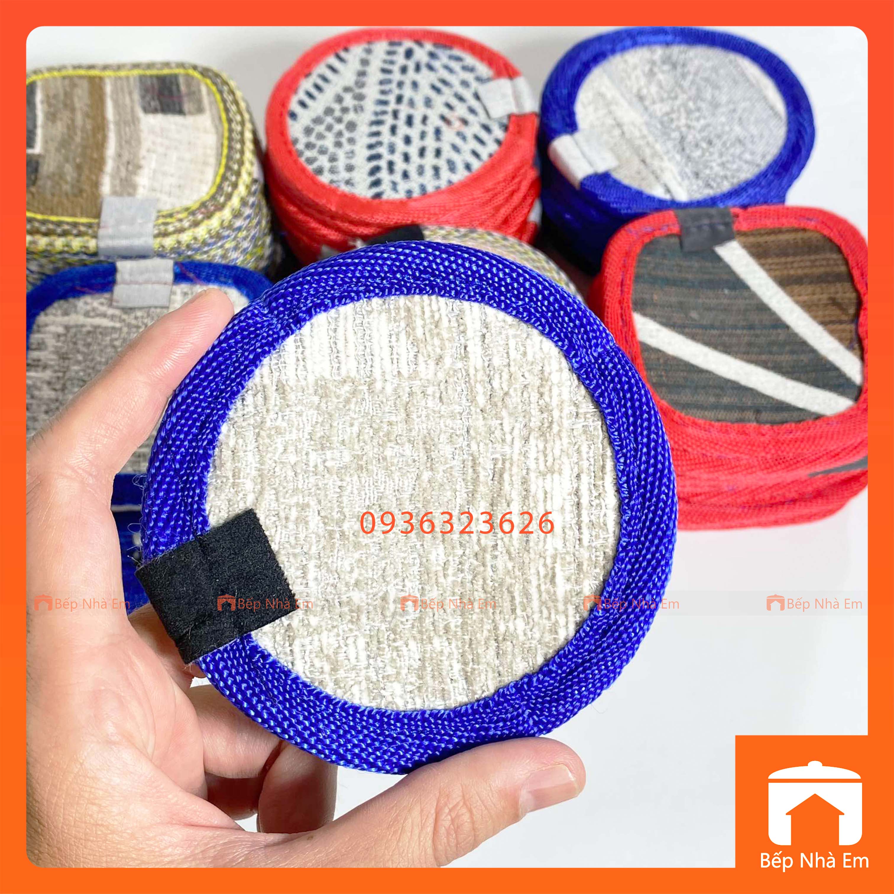 Bộ 10 Lót Ly Vải Tiện Dụng - Hàng Việt Nam Sản Xuất