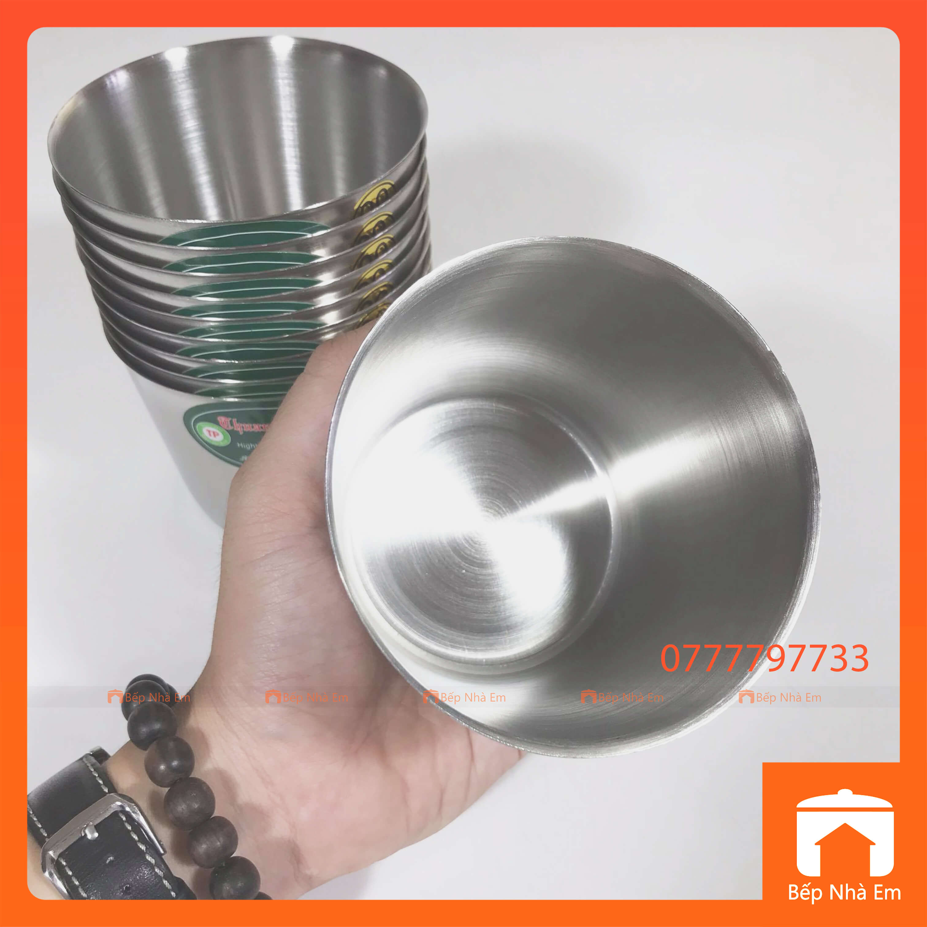 Ly Làm Đá INOX Cao Cấp (10 Cái) Size 7 - 8 - 9 - 10 (cm) - Hàng Việt Nam Sản Xuất