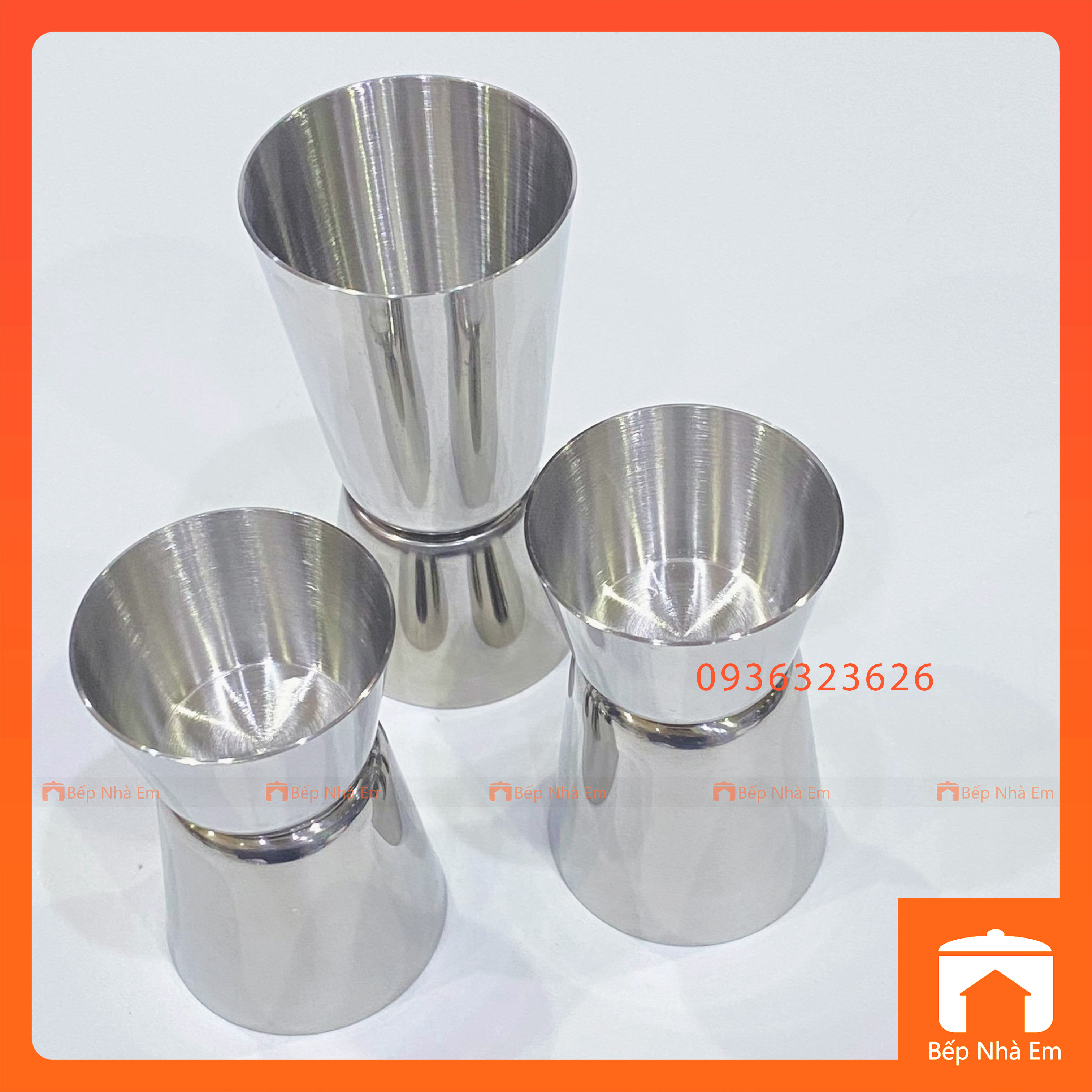 Ly Đong Pha Chế Inox 3 Size (Jigger)