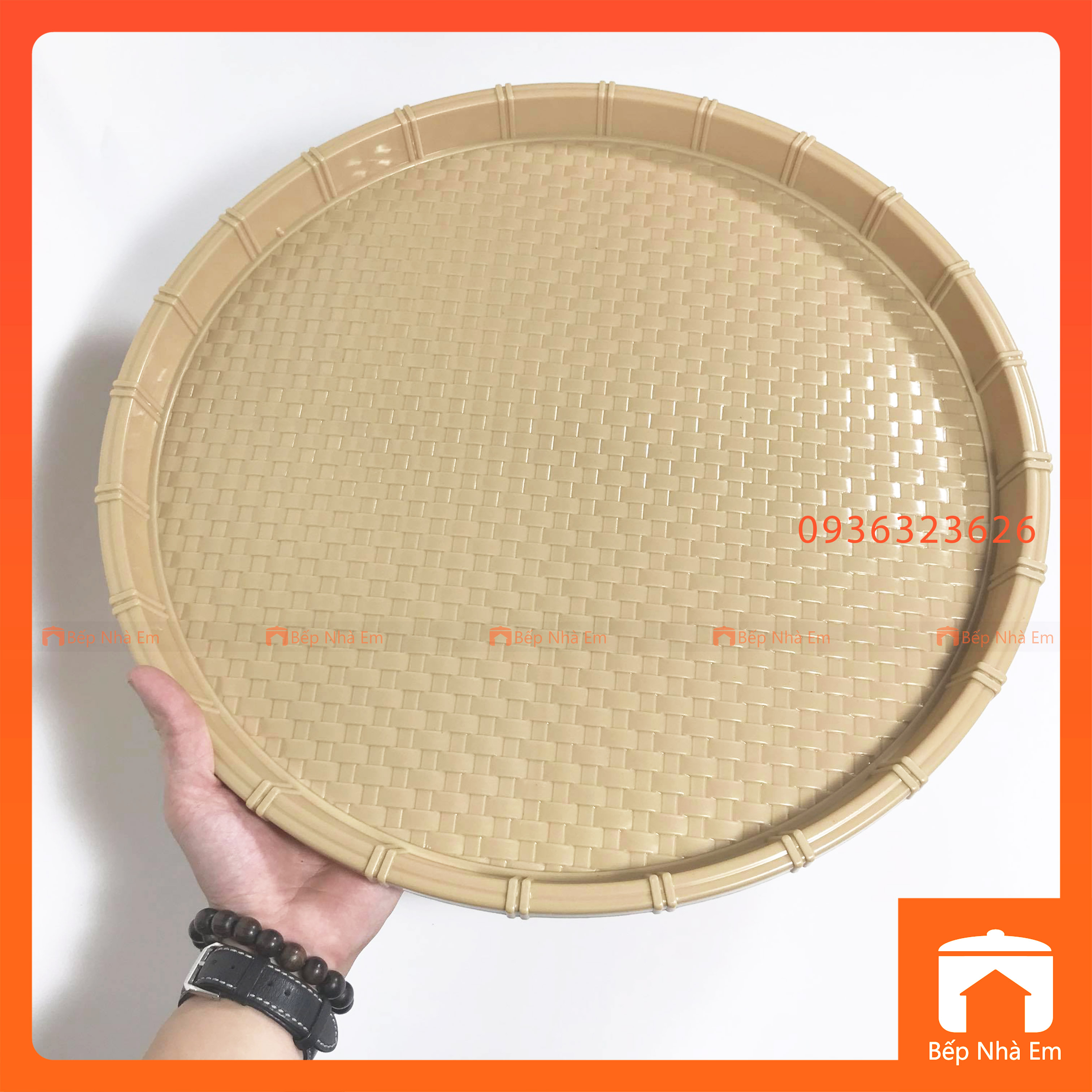 Mẹt Bún Nhựa - Đĩa Nhựa Giả Mây - Hàng Việt Nam Sản Xuất