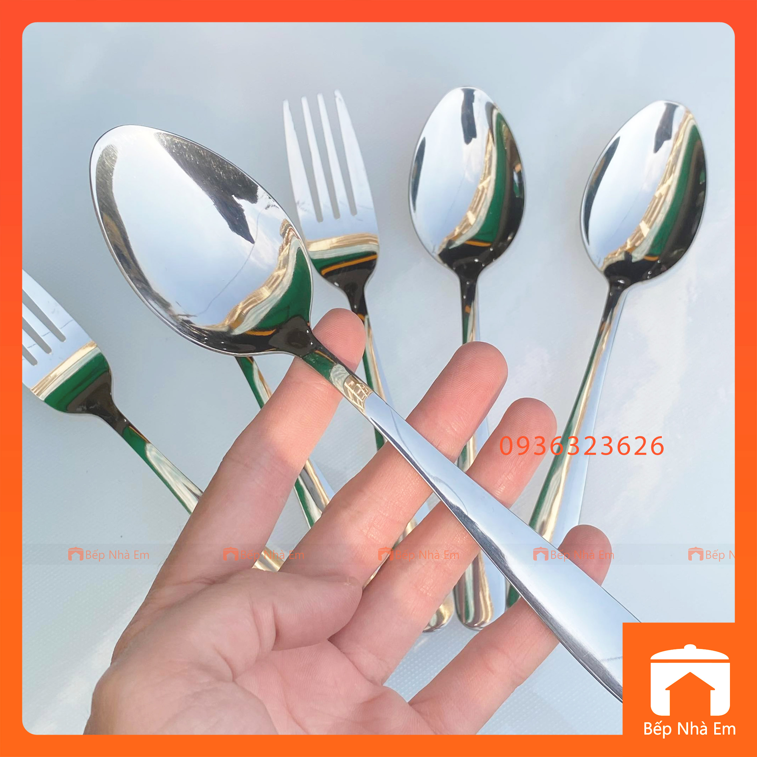 Set 10 Muỗng Nĩa Inox REHANG Cao Cấp - Hàng Nhập Khẩu | Bếp Nhà Em