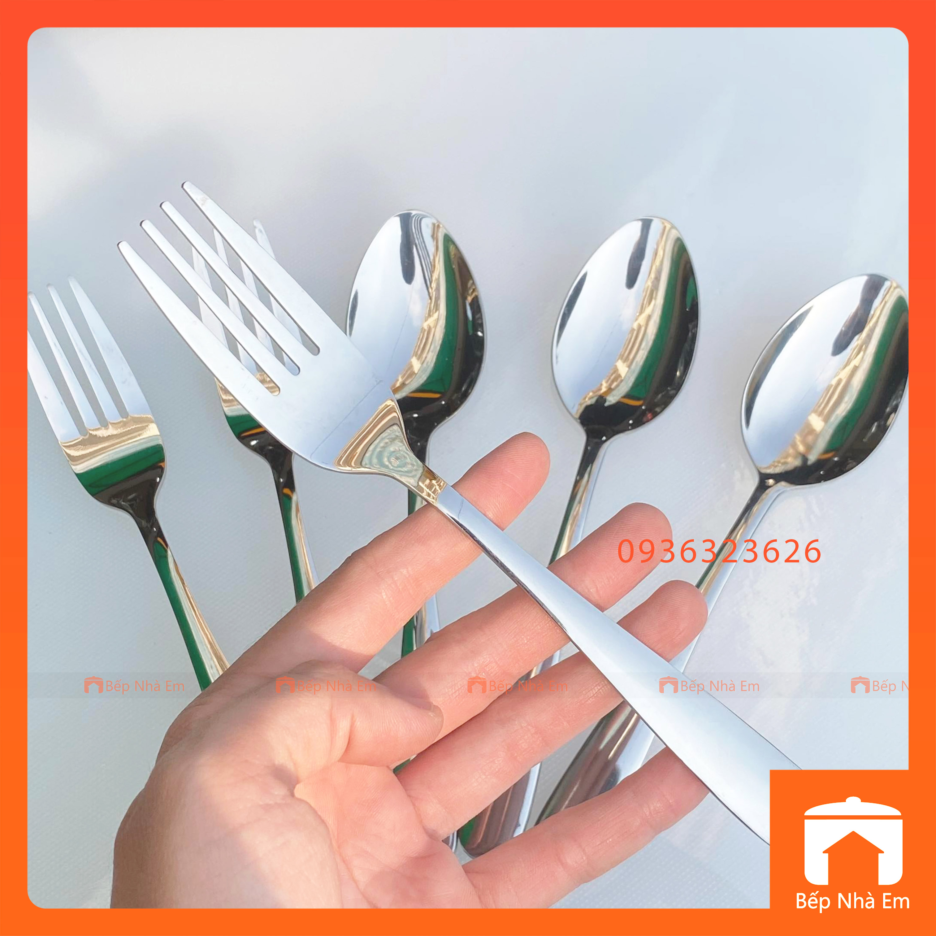 Set 10 Muỗng Nĩa Inox REHANG Cao Cấp - Hàng Nhập Khẩu | Bếp Nhà Em