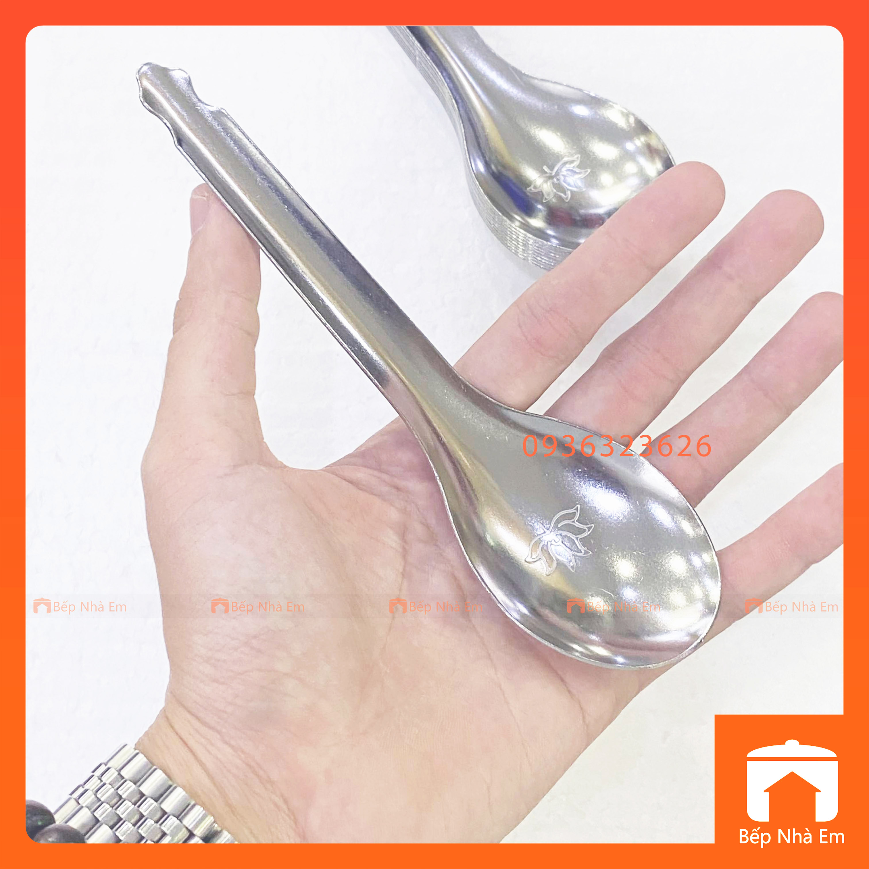 Set 10 Muỗng Inox Cao Cấp Canh Tròn Thuận Phát - Hàng Việt Nam Sản Xuất