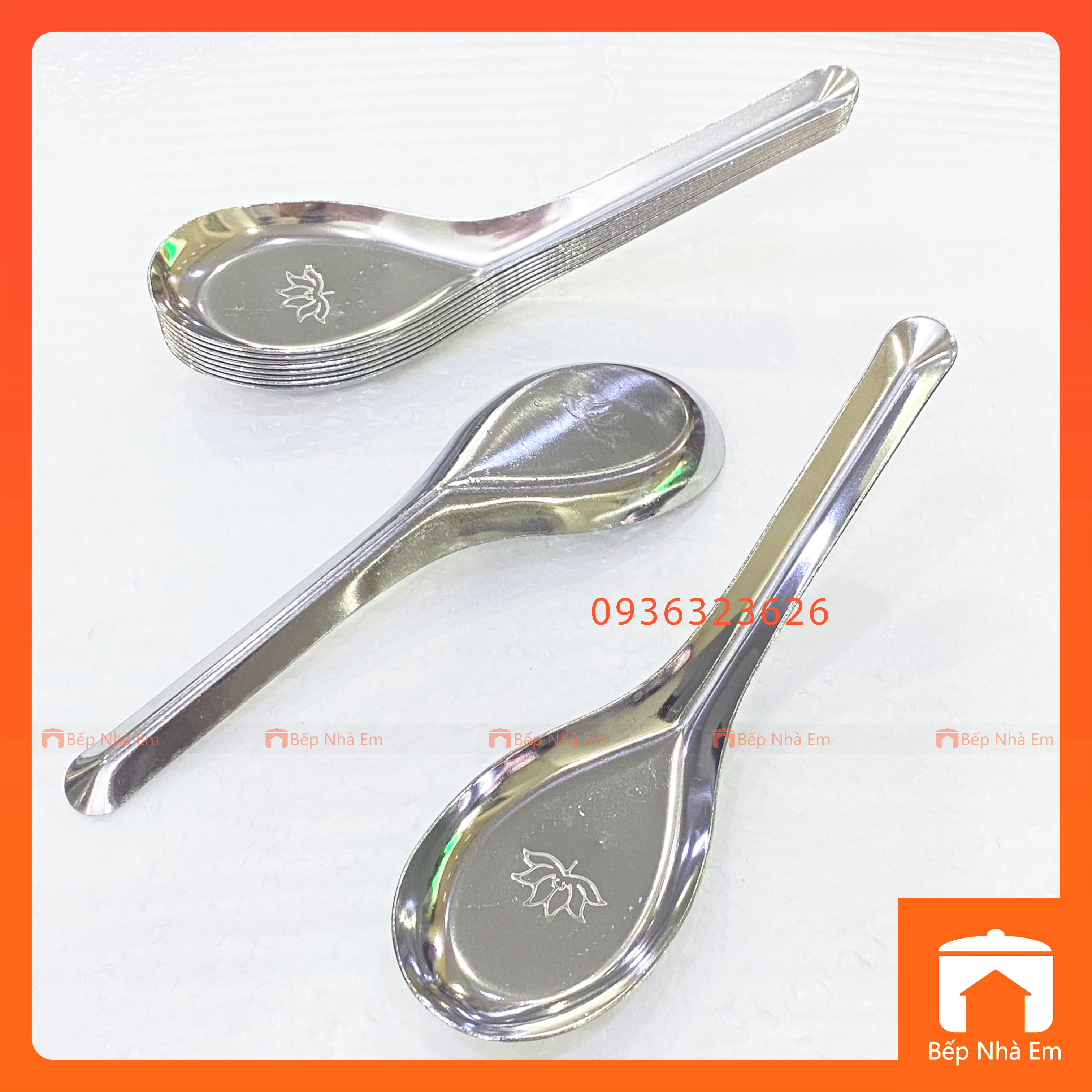 Set 10 Muỗng Inox Cao Cấp Canh Vuông Thuận Phát - Hàng Việt Nam Sản ...