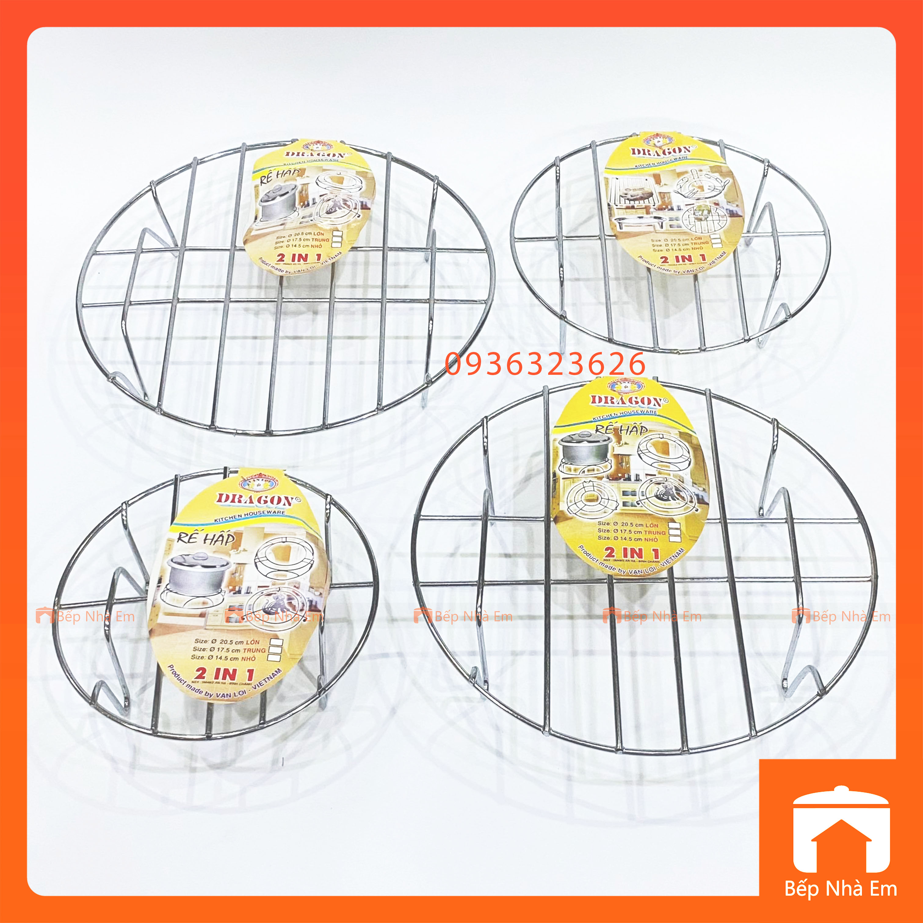 Rế Hấp - Rế Nồi Inox Nhiều Size - Hàng Việt Nam Sản Xuất