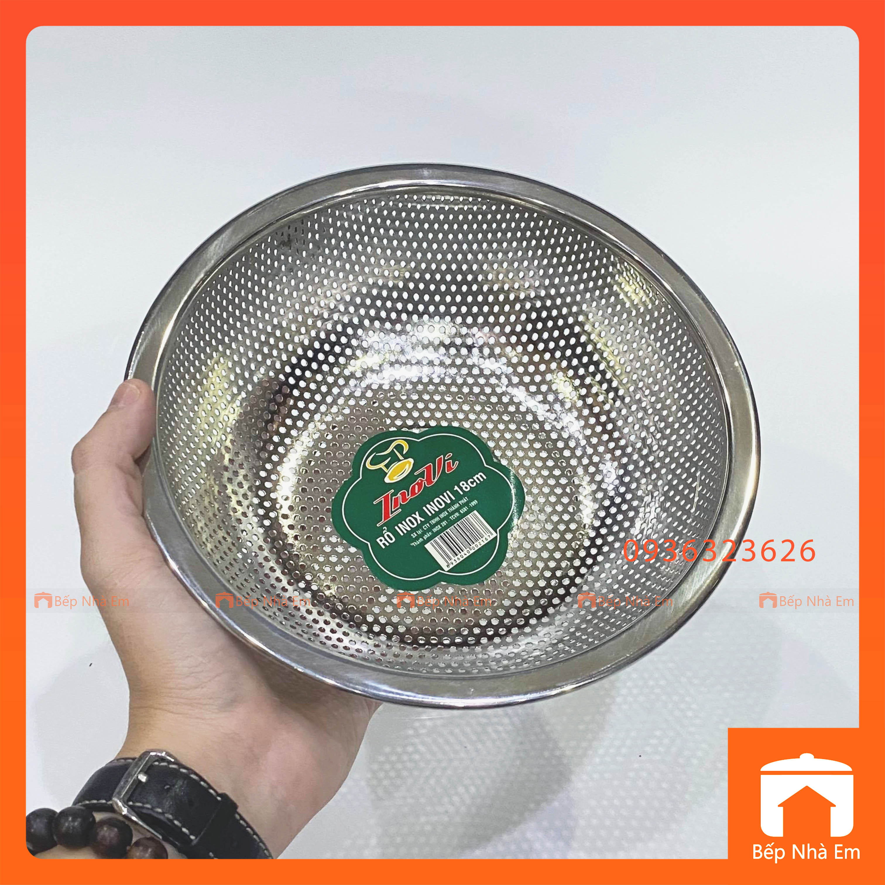 Rổ Inox Cao Cấp INOVI Nhiều Kích Thước - Hàng Việt Nam Sản Xuất