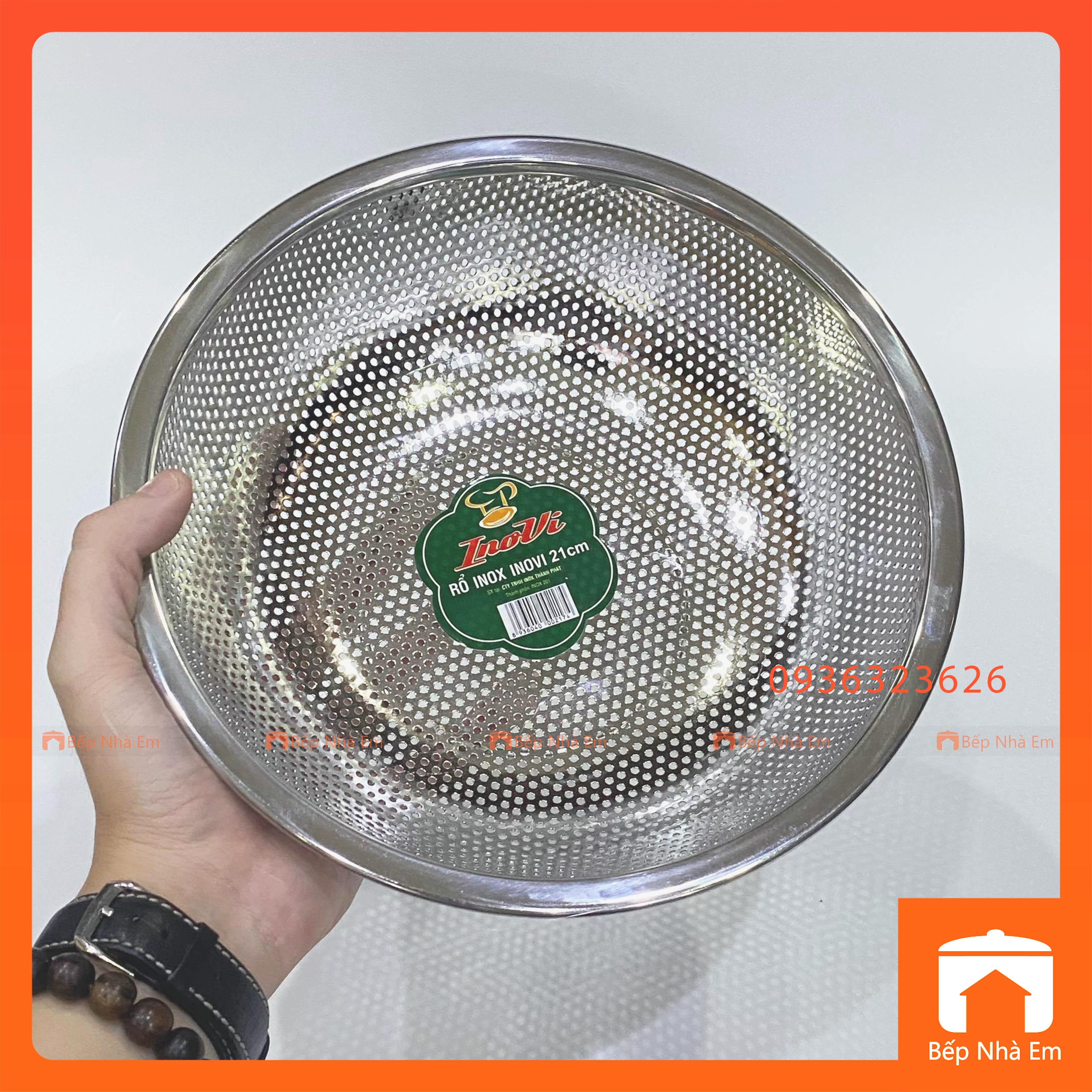 Rổ Inox Cao Cấp INOVI Nhiều Kích Thước - Hàng Việt Nam Sản Xuất