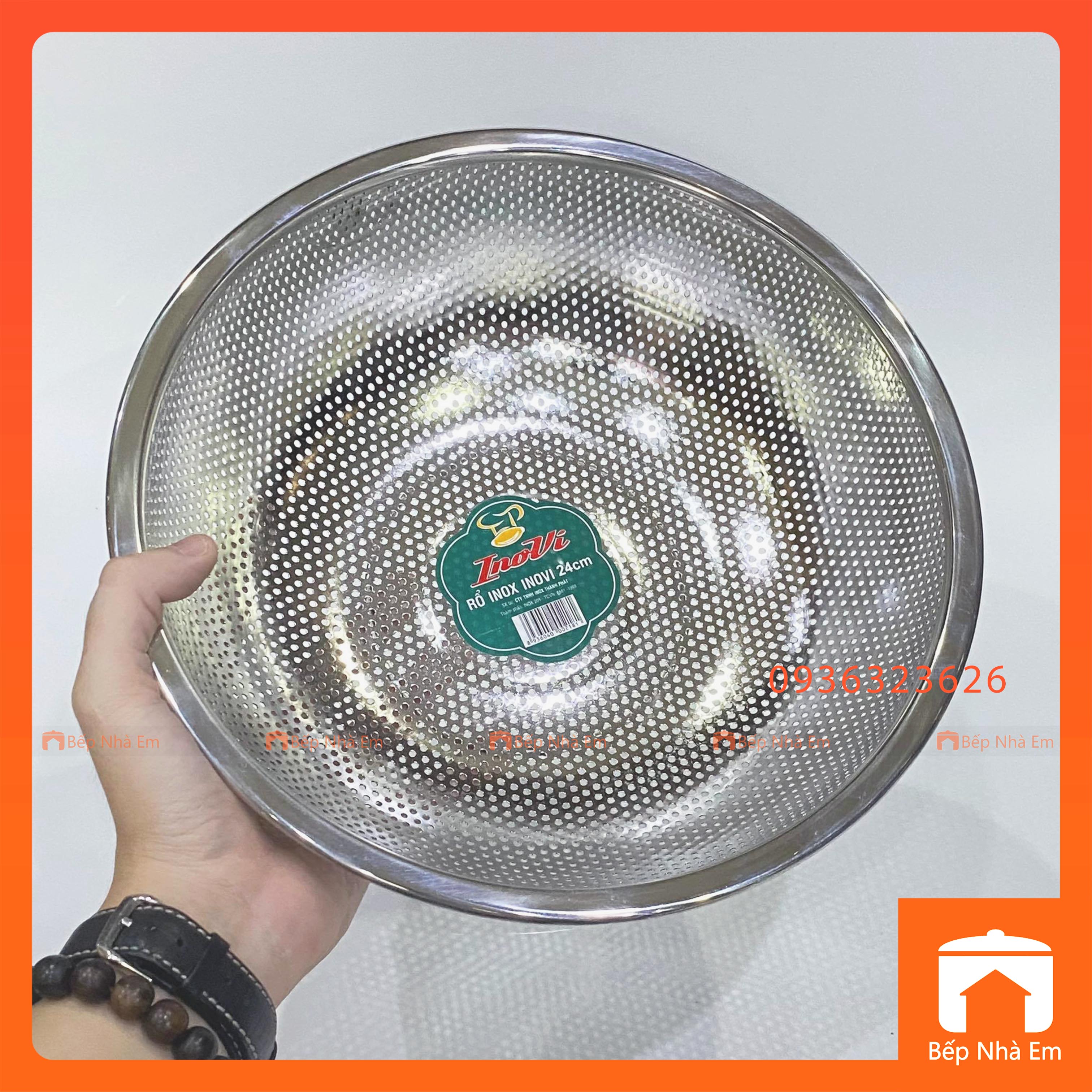 Rổ Inox Cao Cấp INOVI Nhiều Kích Thước - Hàng Việt Nam Sản Xuất