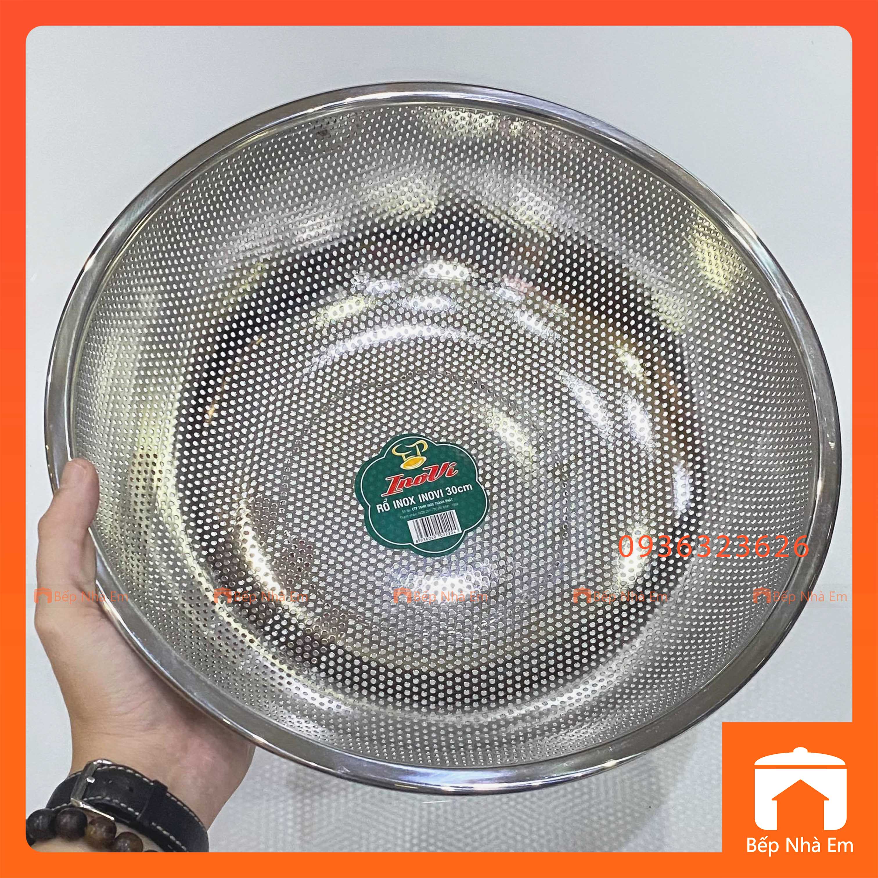 Rổ Inox Cao Cấp INOVI Nhiều Kích Thước - Hàng Việt Nam Sản Xuất